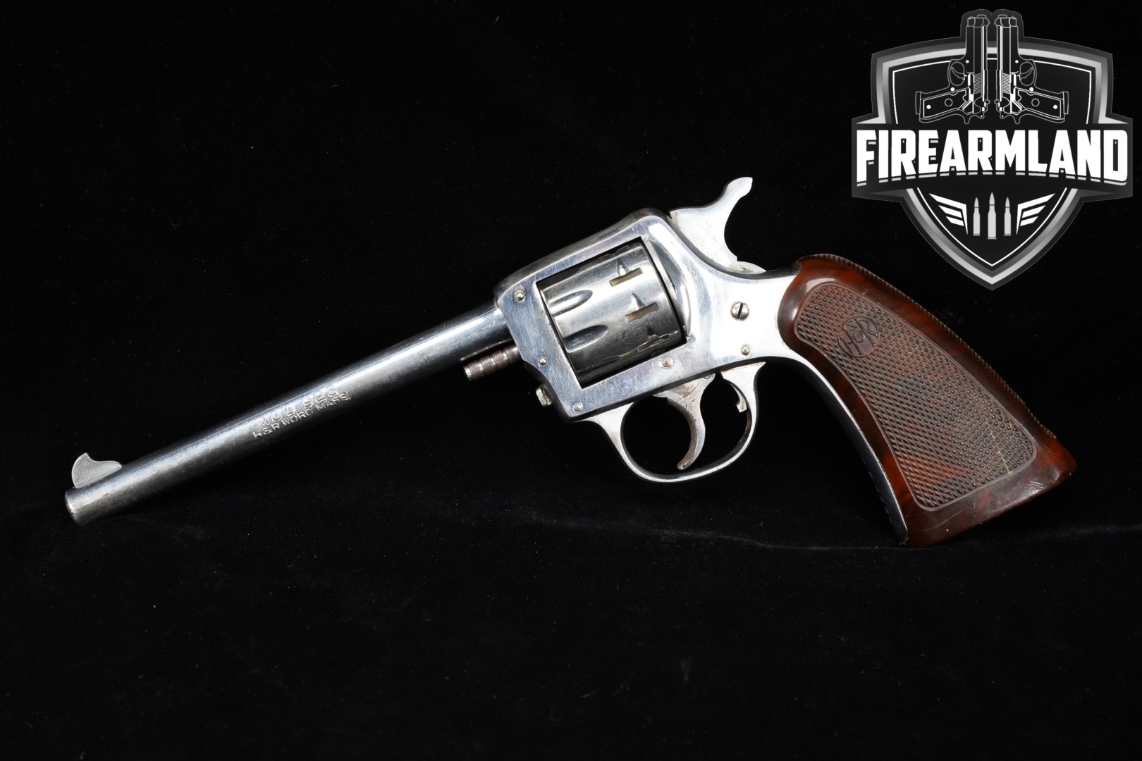 Harrington & Richardson (H&R) Model 923 First (Large Solid Frame) .22 LR Bright Chrome in Fair Condition Thumbnail