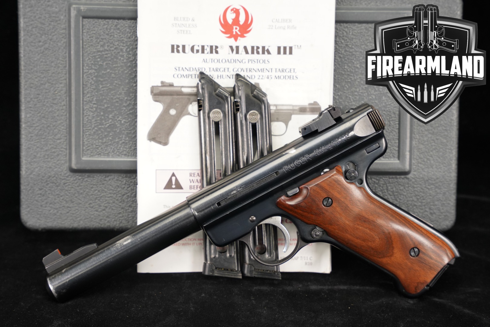 2010 Sturm Ruger Mark III Target .22 LR Blued in Good Condition Thumbnail