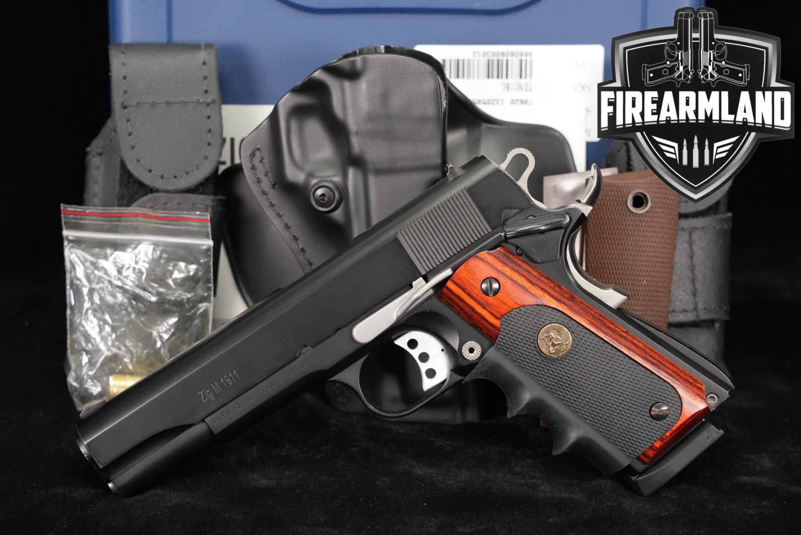 TISAS ZIG M1911 45 ACP AS M-1911 +3 MAGS & ORIG CASE-img-0