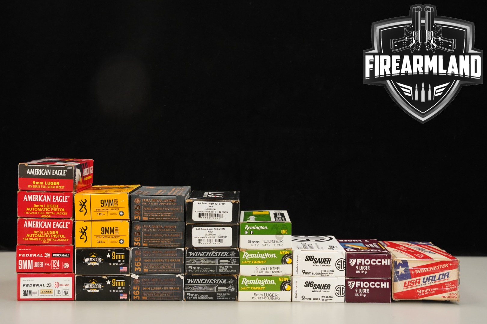 Multiple Manufacturers 9MM AMMO 9mm Luger in New - Old Stock Condition Thumbnail
