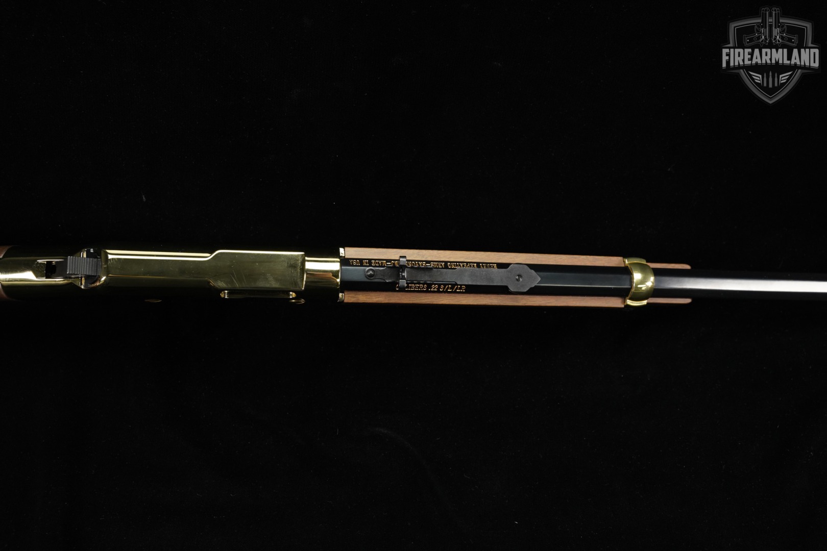 Henry Golden Boy 22 S/L/LR 20" Polished Brass & Walnut H004 +ORIG BOX-img-11