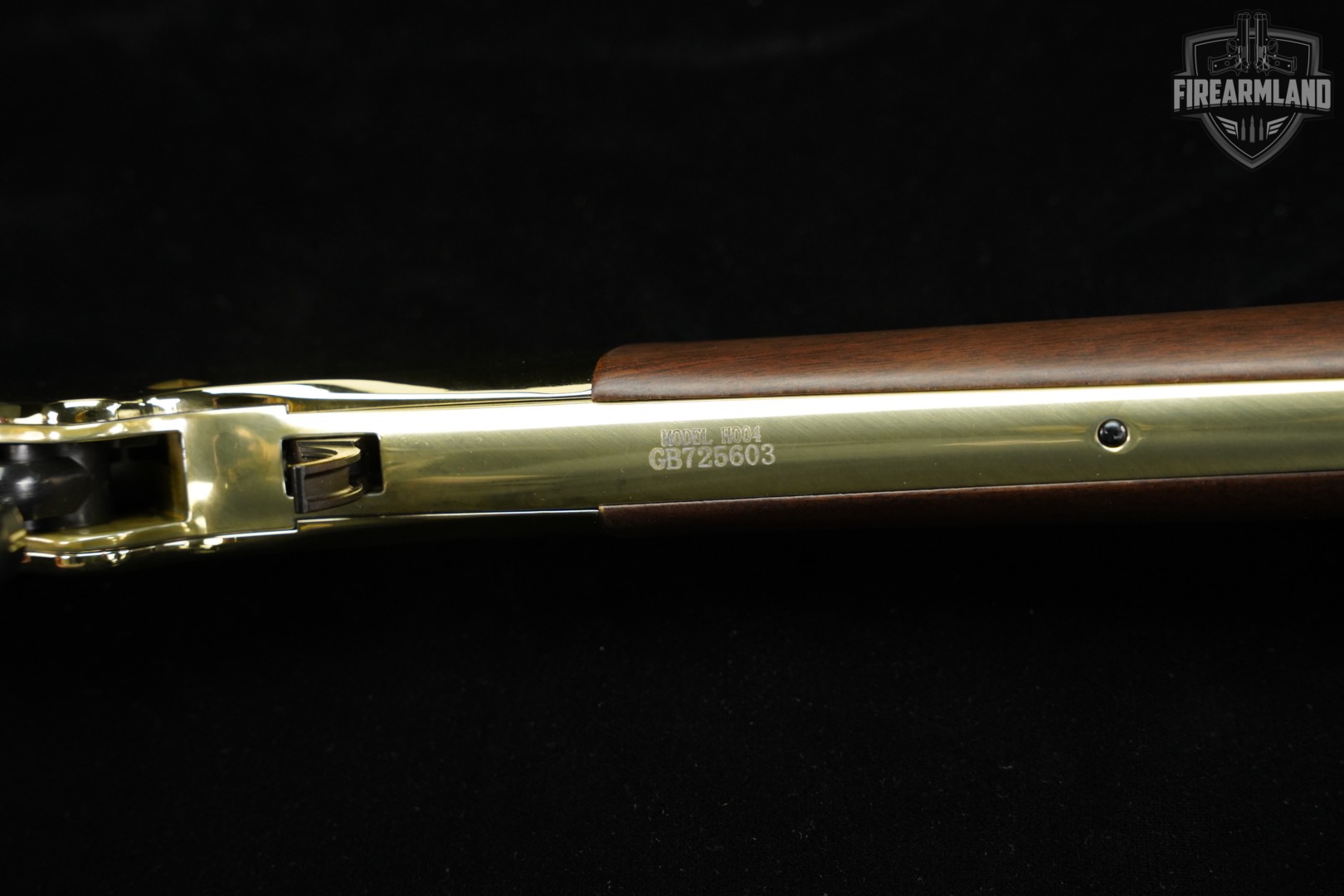Henry Golden Boy 22 S/L/LR 20" Polished Brass & Walnut H004 +ORIG BOX-img-18