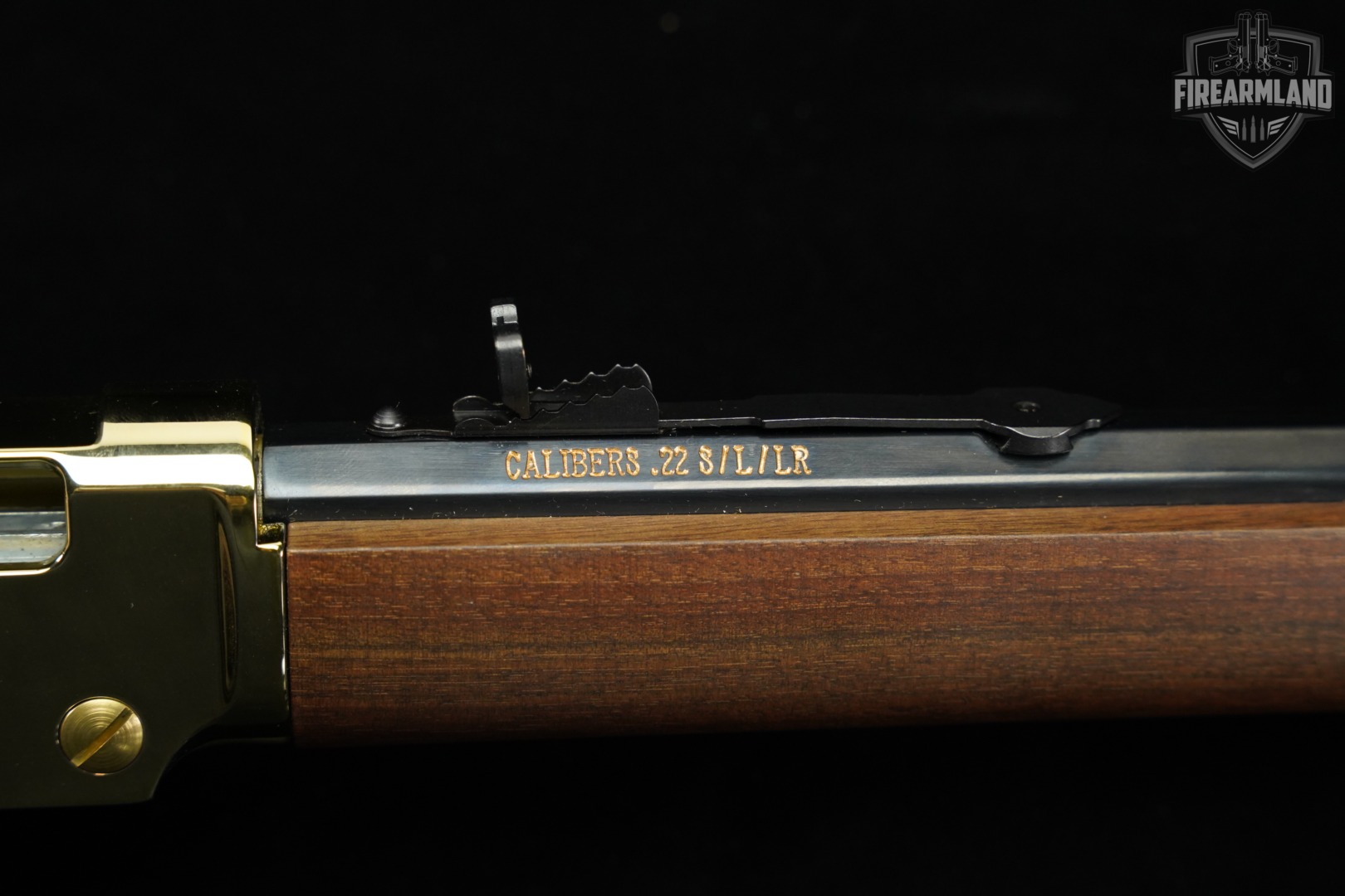 Henry Golden Boy 22 S/L/LR 20" Polished Brass & Walnut H004 +ORIG BOX-img-19