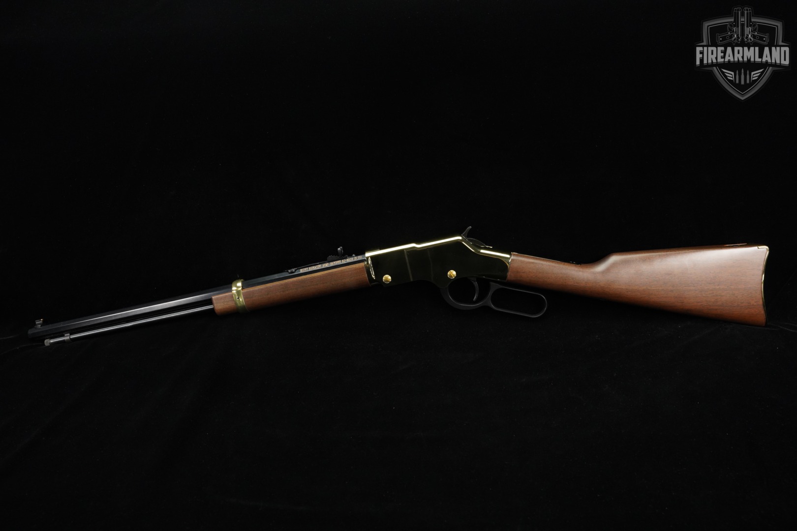 Henry Golden Boy 22 S/L/LR 20" Polished Brass & Walnut H004 +ORIG BOX-img-2