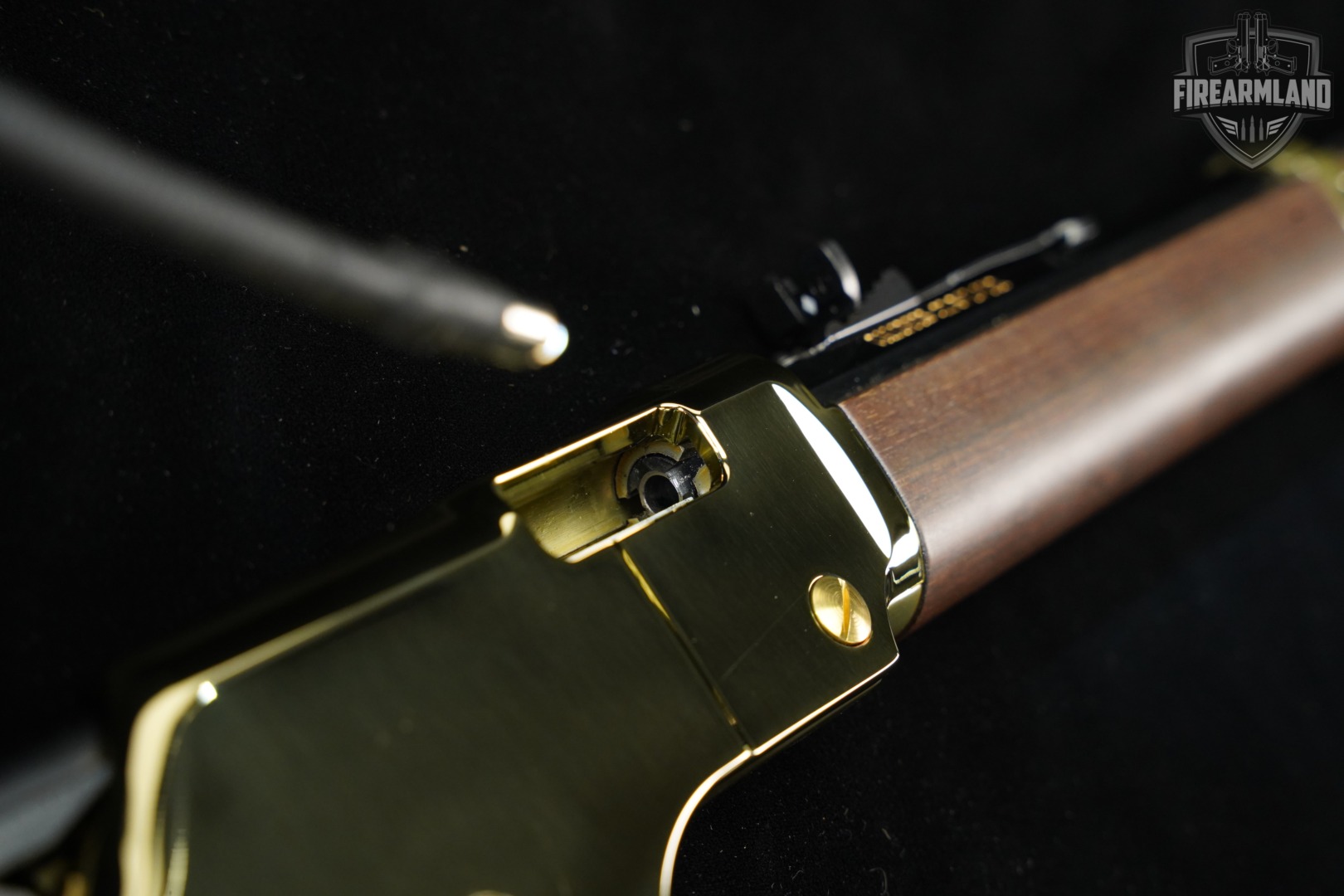 Henry Golden Boy 22 S/L/LR 20" Polished Brass & Walnut H004 +ORIG BOX-img-20