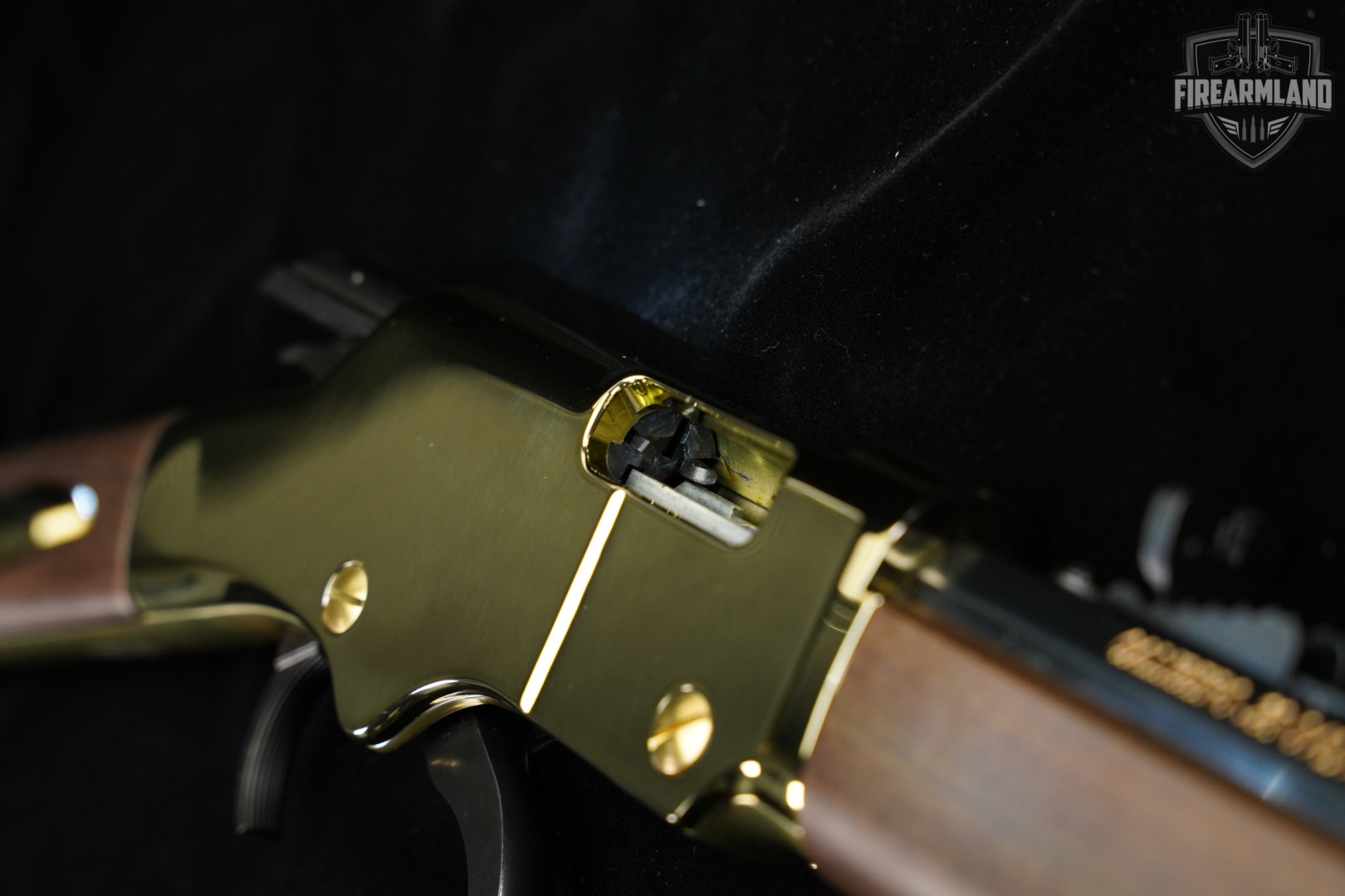 Henry Golden Boy 22 S/L/LR 20" Polished Brass & Walnut H004 +ORIG BOX-img-21