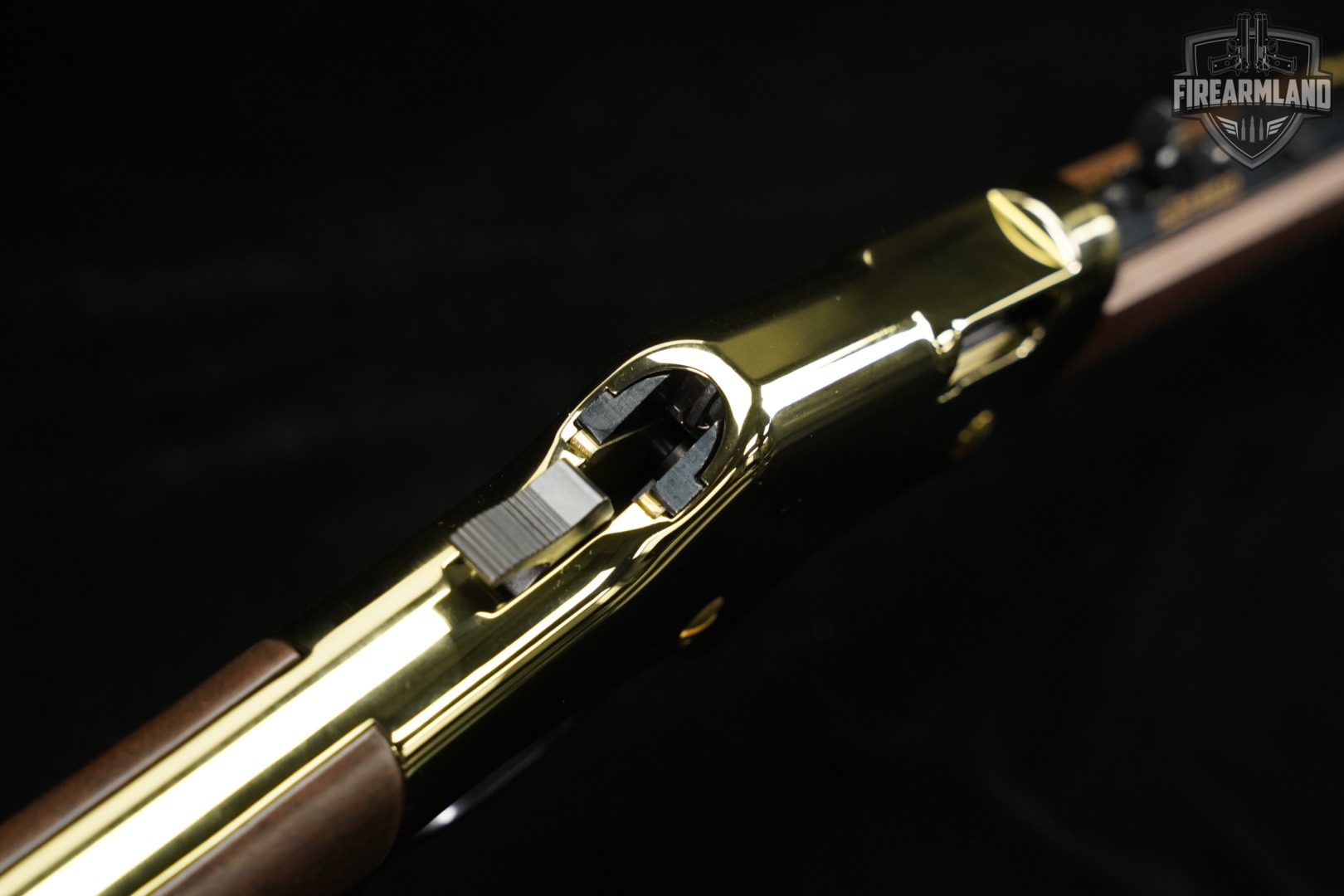 Henry Golden Boy 22 S/L/LR 20" Polished Brass & Walnut H004 +ORIG BOX-img-22