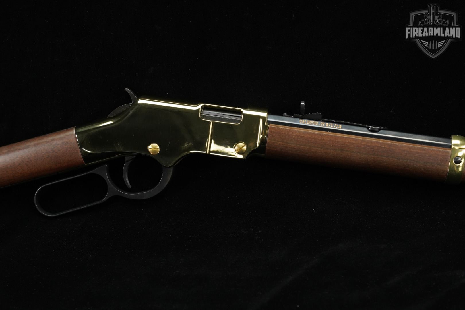 Henry Golden Boy 22 S/L/LR 20" Polished Brass & Walnut H004 +ORIG BOX-img-5