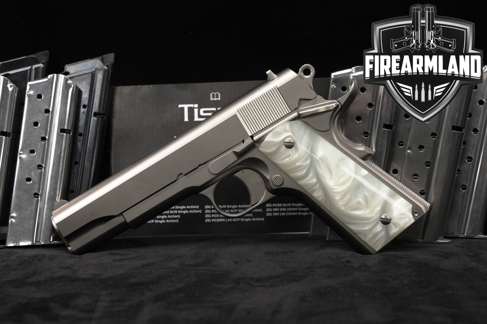 Trabzon Silah Sanayi A.Ş. (TİSAŞ) ZIG M1 9mm Luger Stainless in Excellent Condition Thumbnail