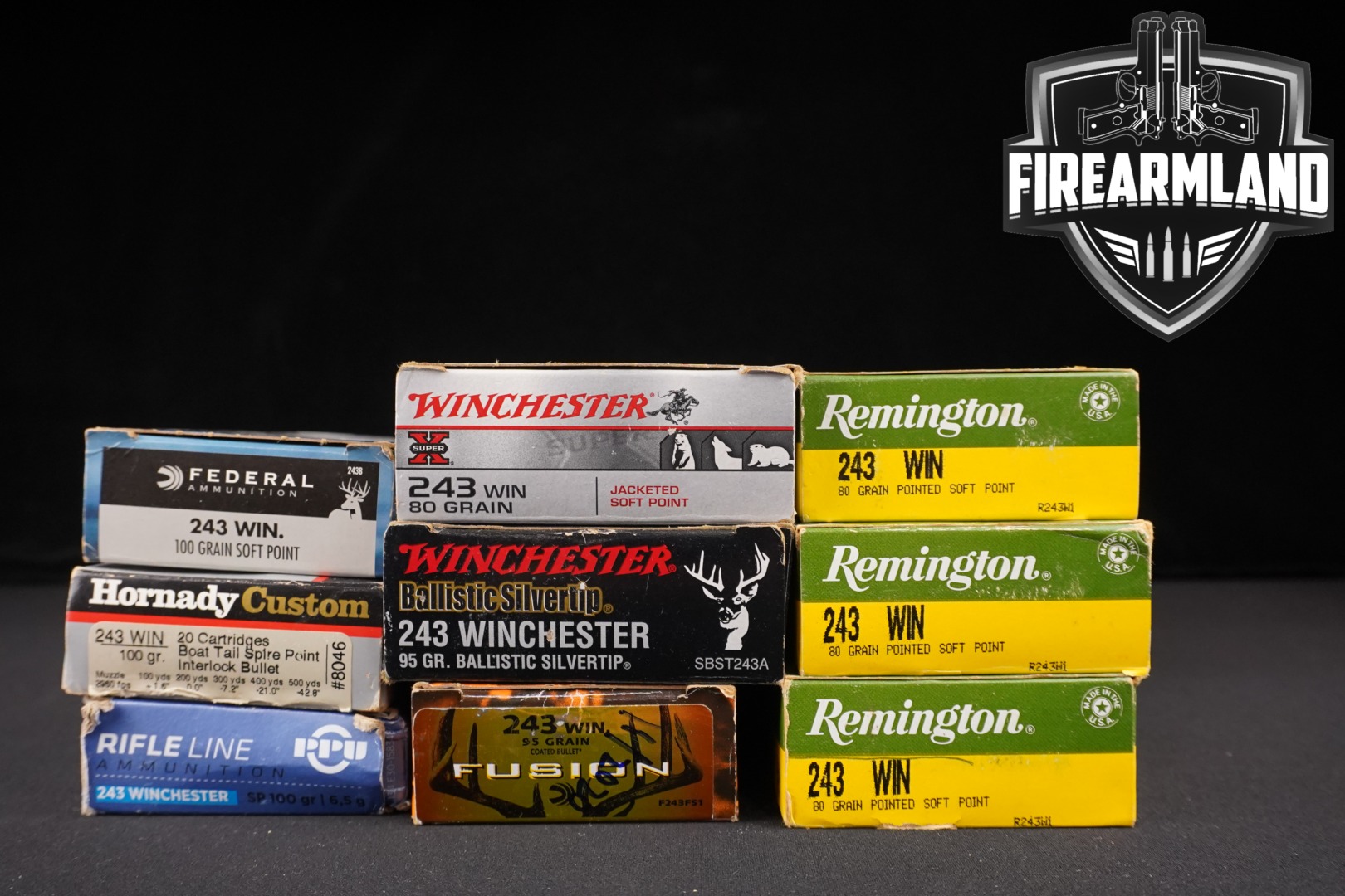 Multiple Manufacturers 243 Win Ammo .243 Win. in New - Old Stock Condition Thumbnail