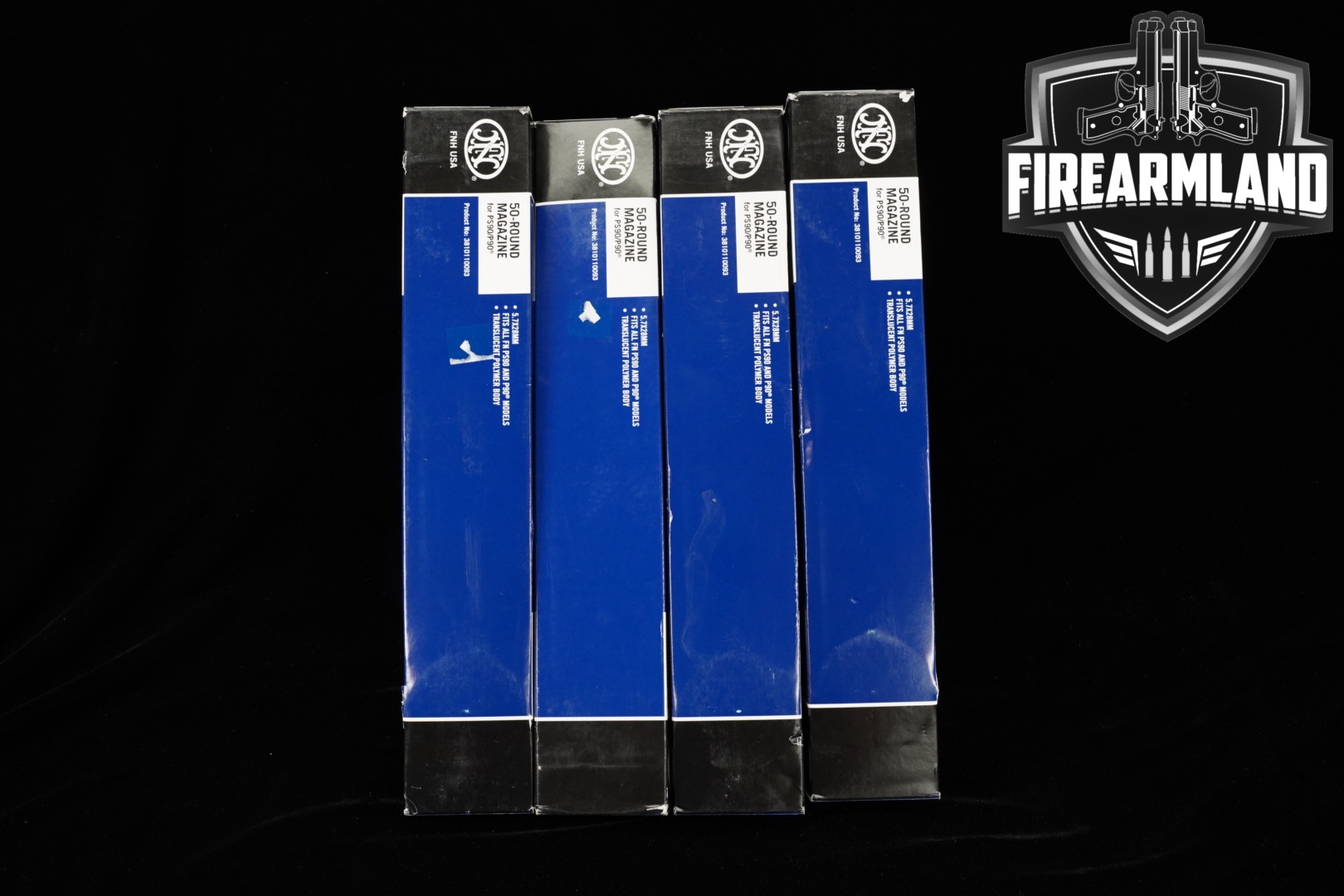 FNH USA (FN America) FOUR (4) PS90/ P90 50 Round Magazines 5.7X28mm in Excellent Condition Thumbnail