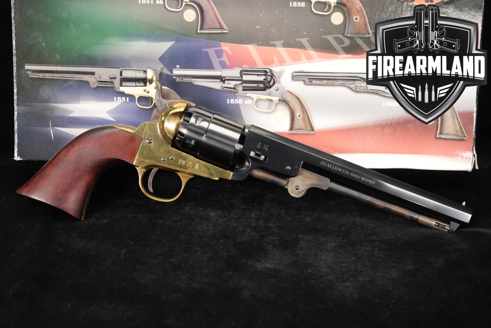 F.lli Pietta 1851 Navy Reb Nord 44 BPM Flli 7.25" OCTAGON +ORIG BOX-img-0