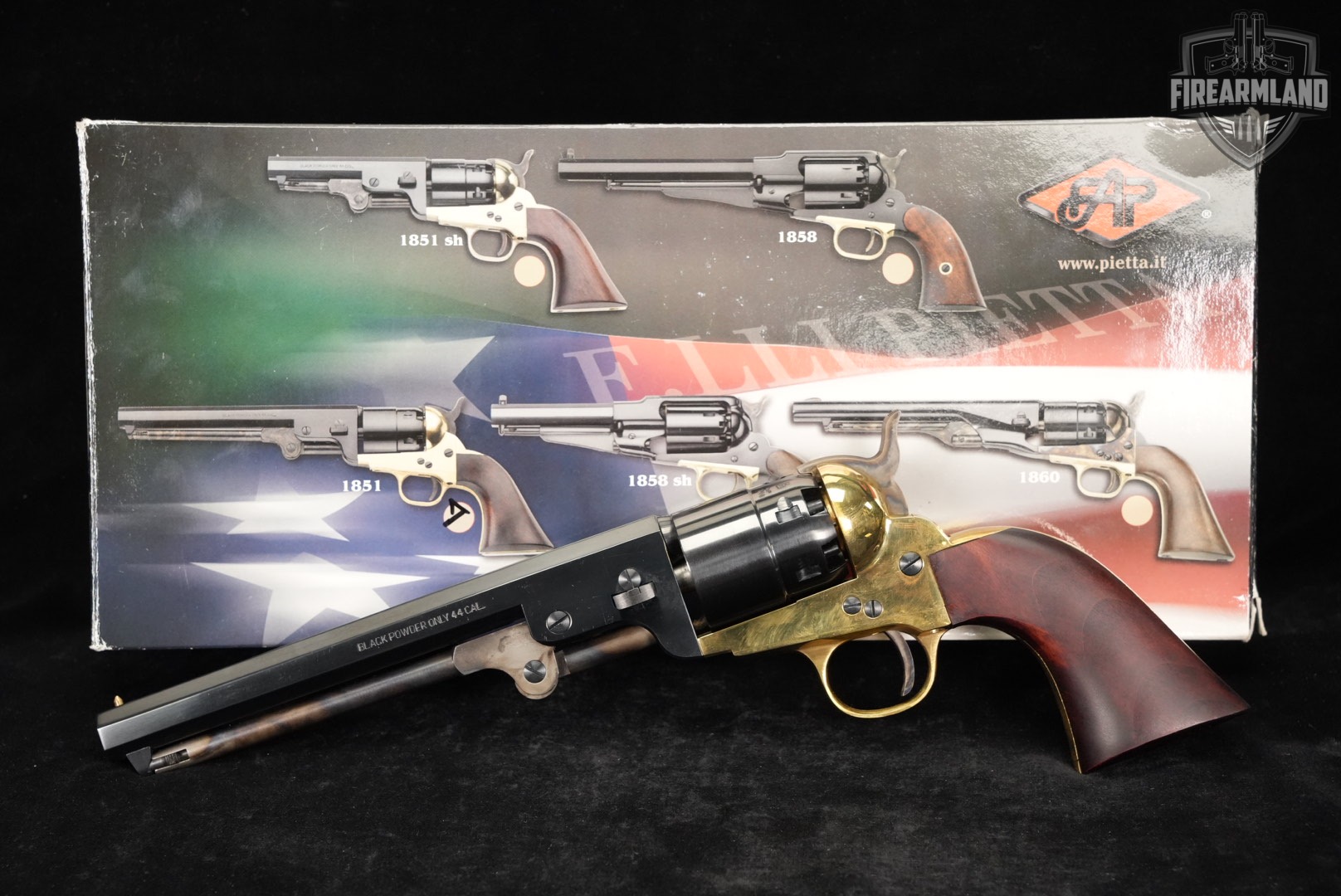 F.lli Pietta 1851 Navy Reb Nord 44 BPM Flli 7.25" OCTAGON +ORIG BOX-img-2