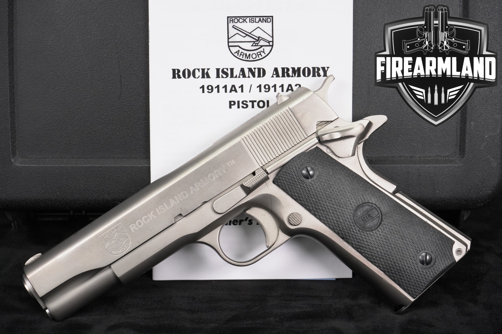 Rock Island Armory (RIA) M 1911-A1 FS .45 ACP Stainless in Good Condition Thumbnail