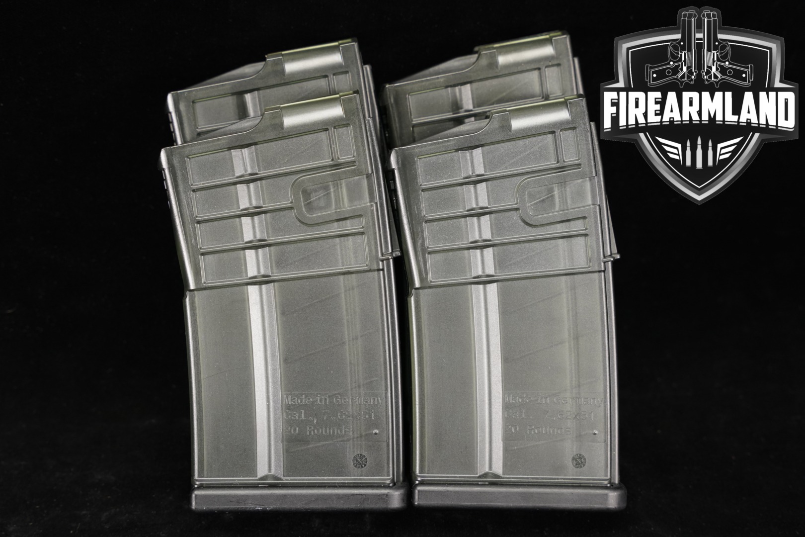 Heckler & Koch (H&K, HK) FOUR (4) MR762 20 Round Magazines 7.62mm NATO (7.62x51) in Excellent Condition Thumbnail