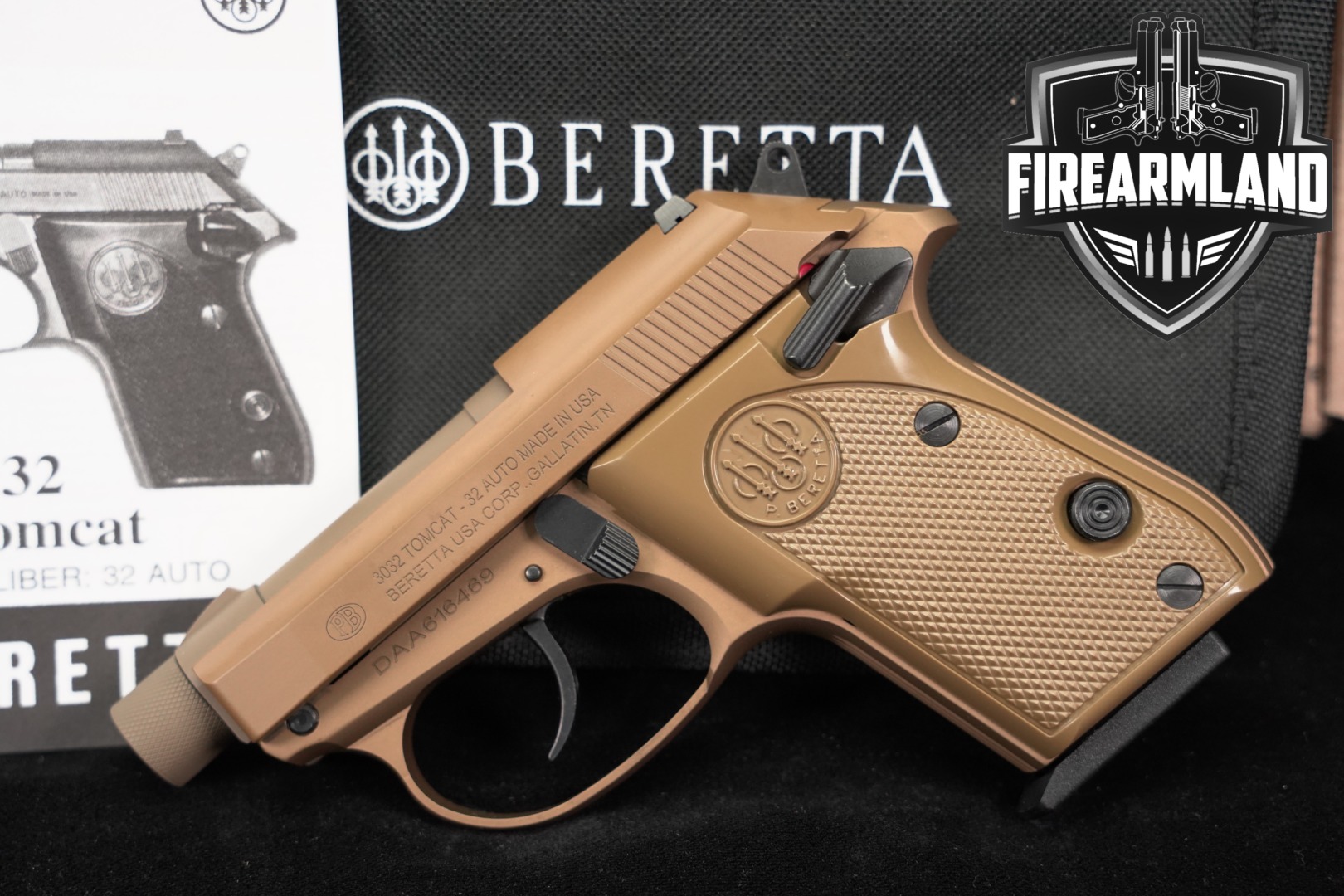 Beretta 3032 Tomcat .32 ACP FDE in Very Good Condition Thumbnail