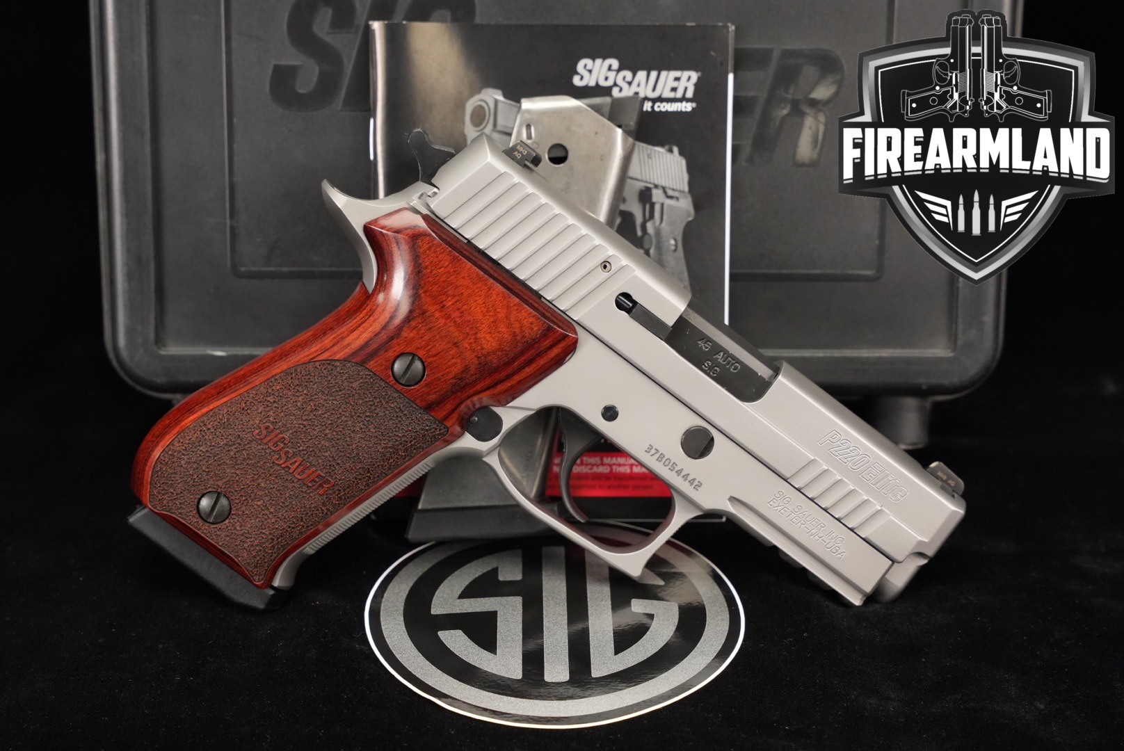2017 Sig Sauer P220 Carry Stainless Elite .45 ACP Stainless in Very Good Condition Thumbnail