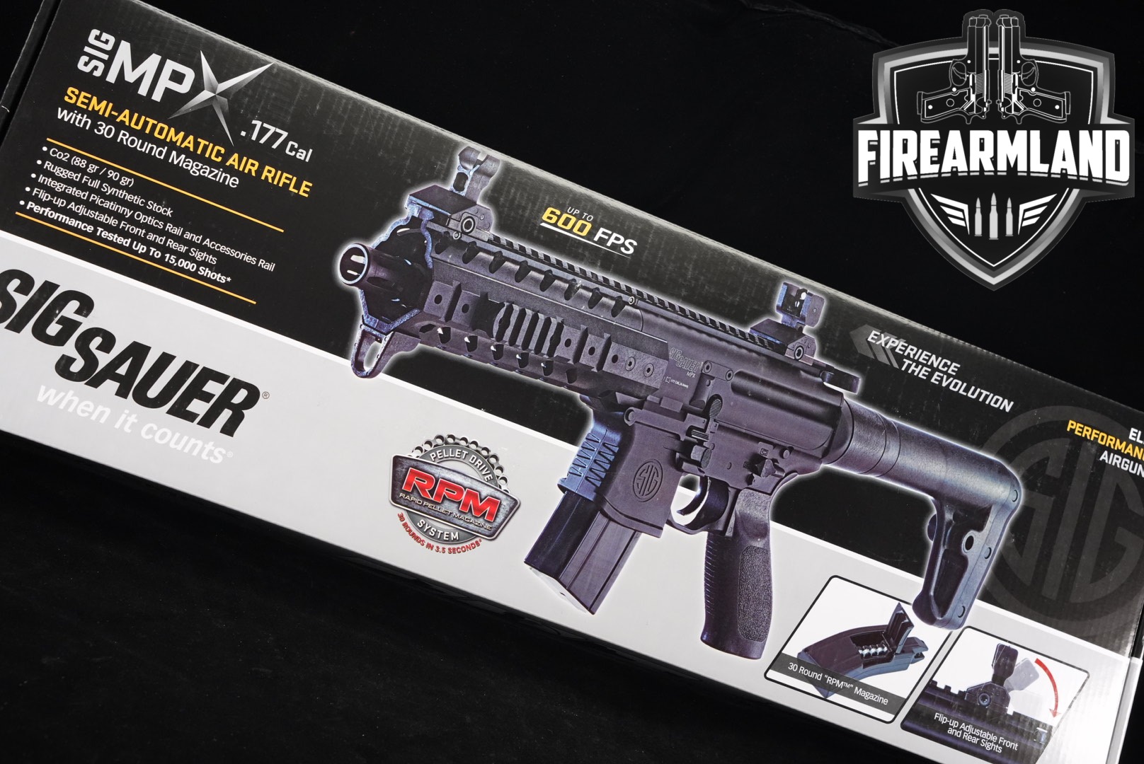 Sig Sauer MPX .177 Caliber (4.5mm) Black in Factory New Condition Thumbnail