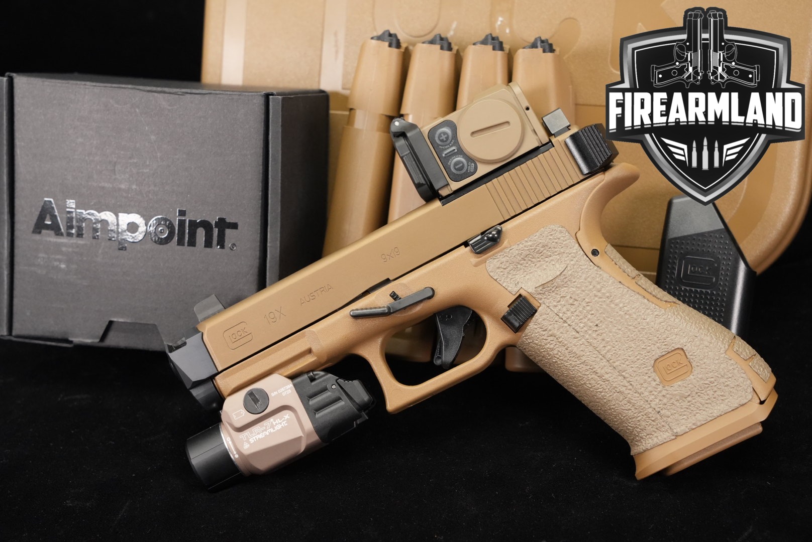 Glock G19X MOS 9mm Luger Coyote in Excellent Condition Thumbnail