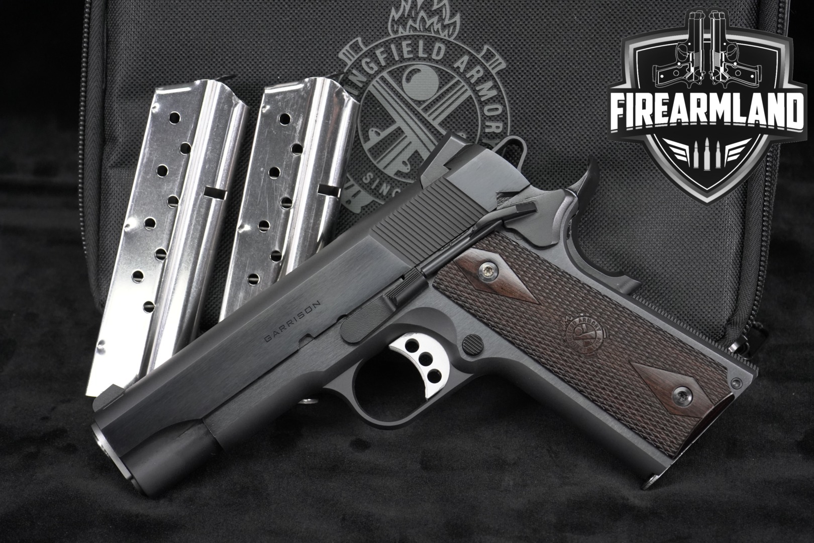 Springfield Armory 1911 Garrison 4.25" 9mm Luger Blued in Excellent Condition Thumbnail