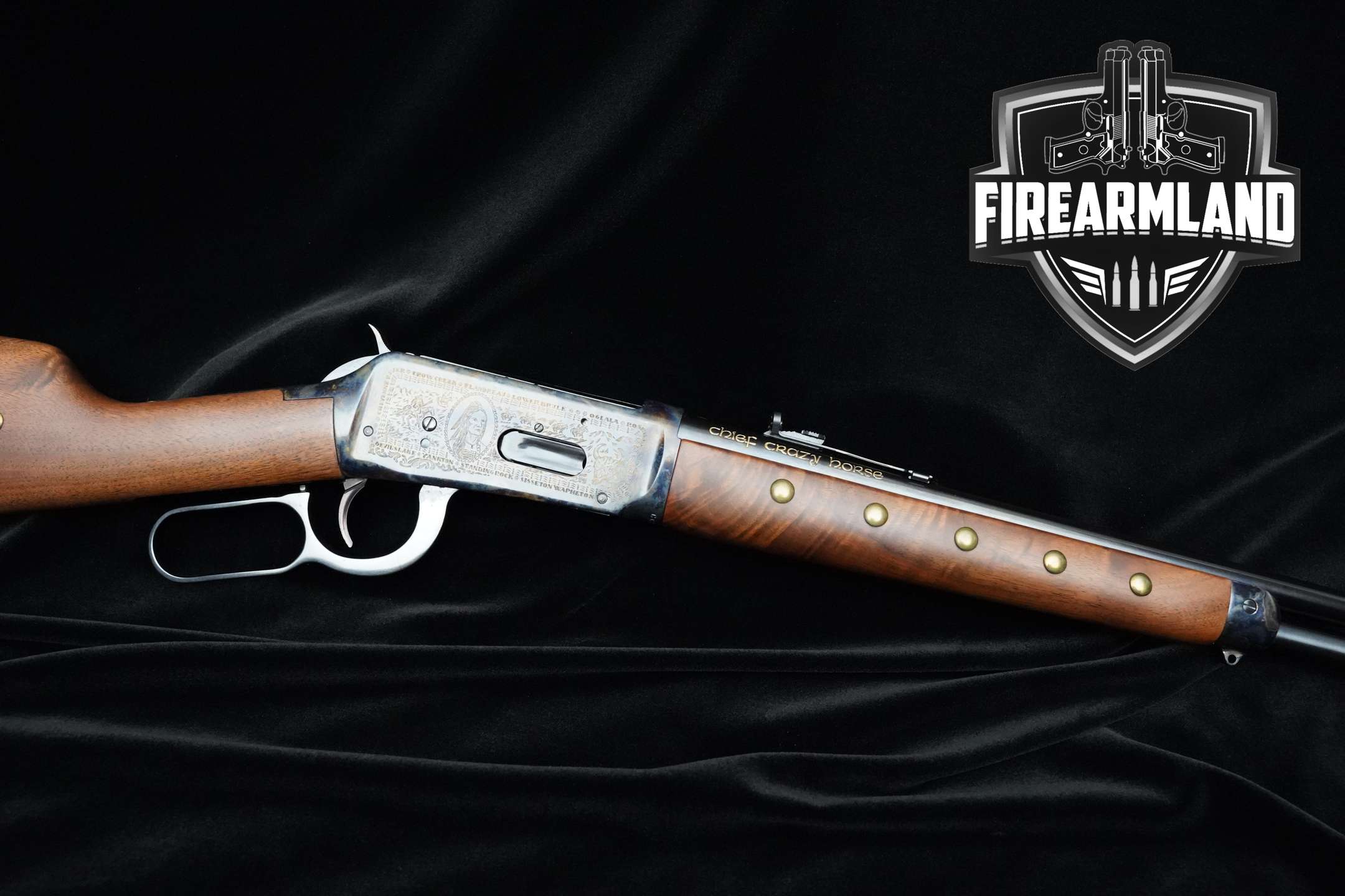 1983 Winchester Repeating Arms 94 Chief Crazy Horse Commemorative .38-55 Win. Two-Tone in Excellent Condition Thumbnail