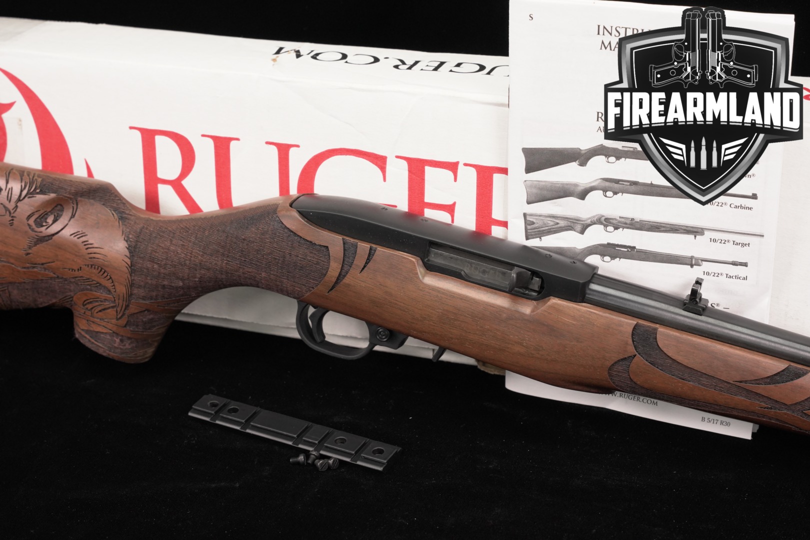 2018 Sturm Ruger 10/22 American Eagle, TALO Exclusive .22 LR Black in Very Good Condition Thumbnail