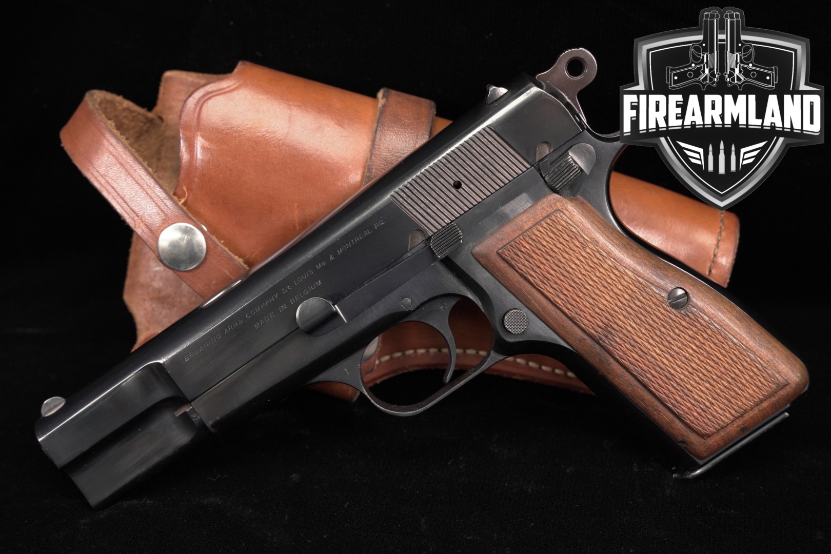 1969-1970 Browning Hi-Power T-Series 9mm Luger Blued in Very Good Condition Thumbnail