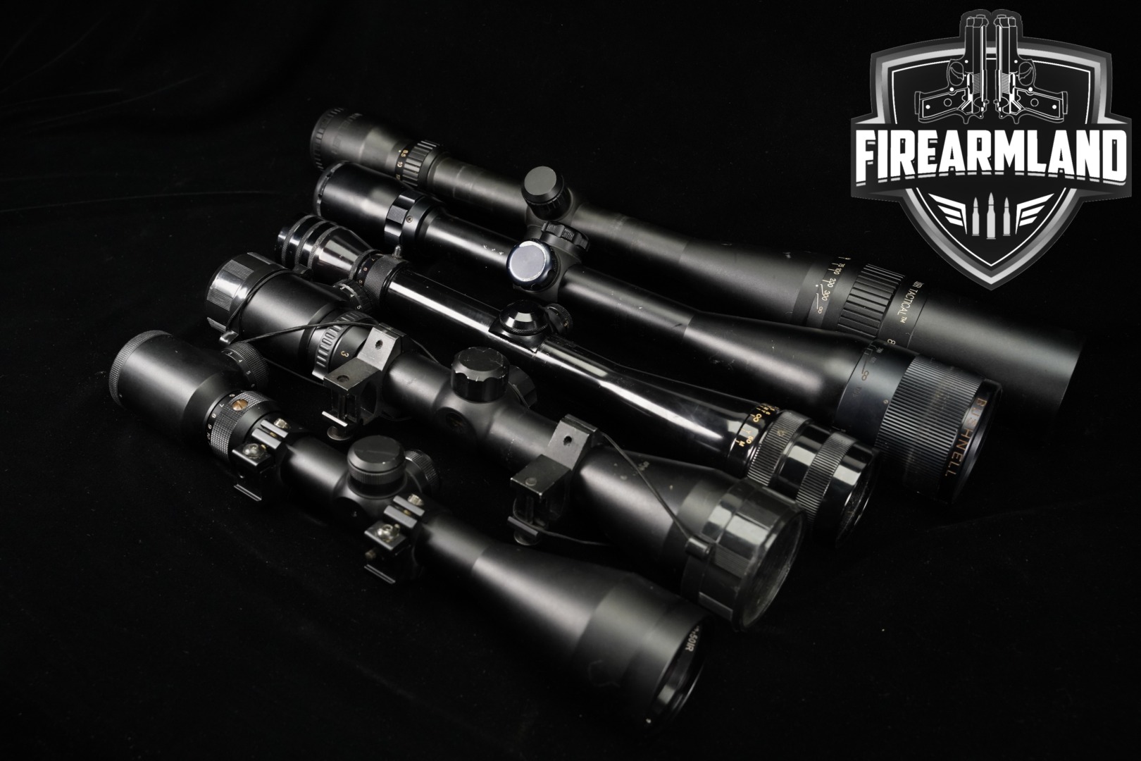 Multiple Manufacturers Five Scope Lot Hunting in Good Condition Thumbnail