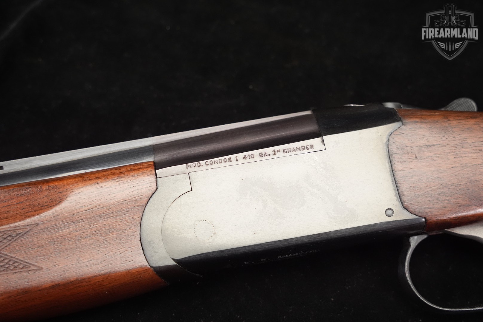 E R Amantino Mod Condor I Youth 410 Bore ER 22 Hardwood 3" Stoeger O/U-img-18