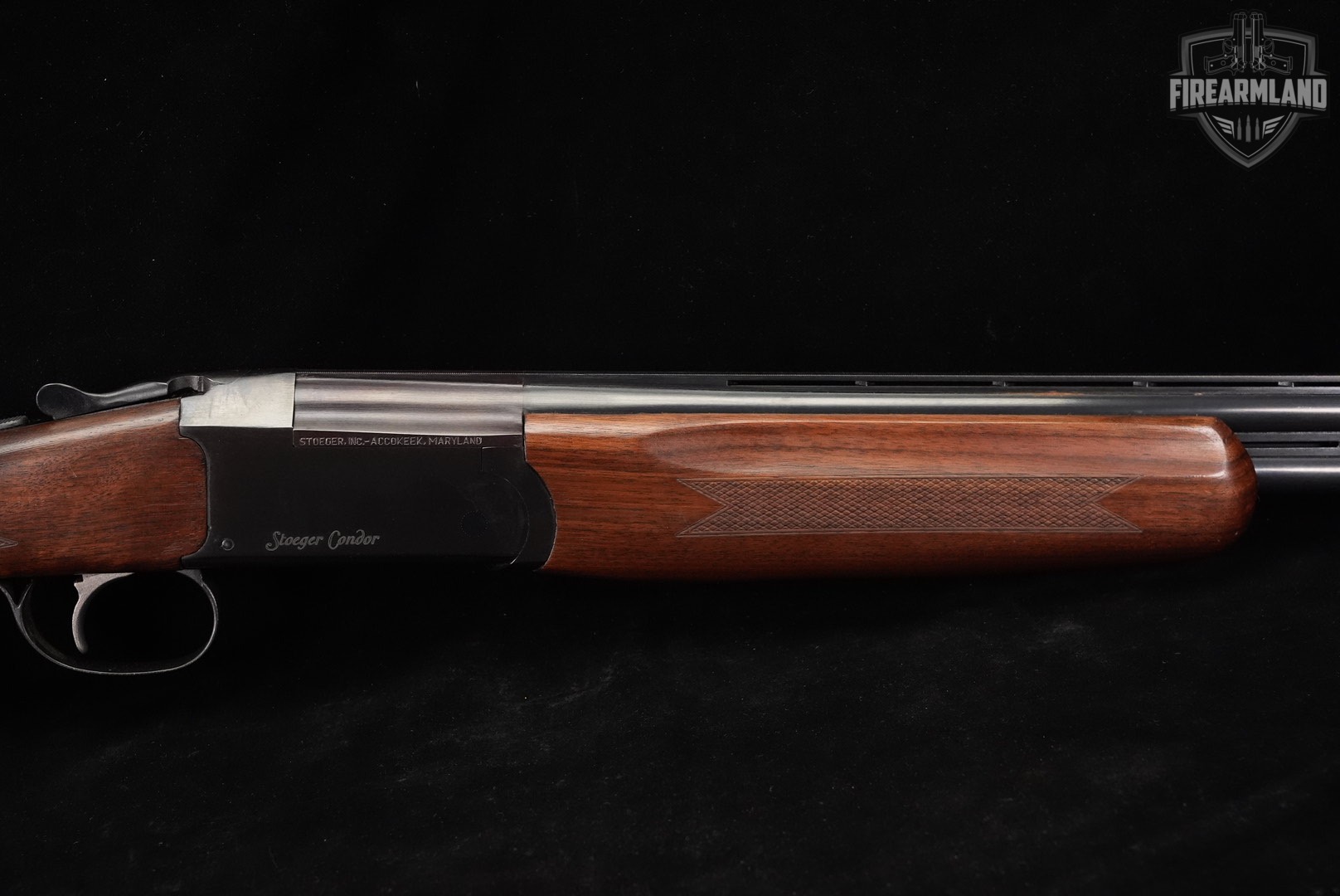 E R Amantino Mod Condor I Youth 410 Bore ER 22 Hardwood 3" Stoeger O/U-img-4