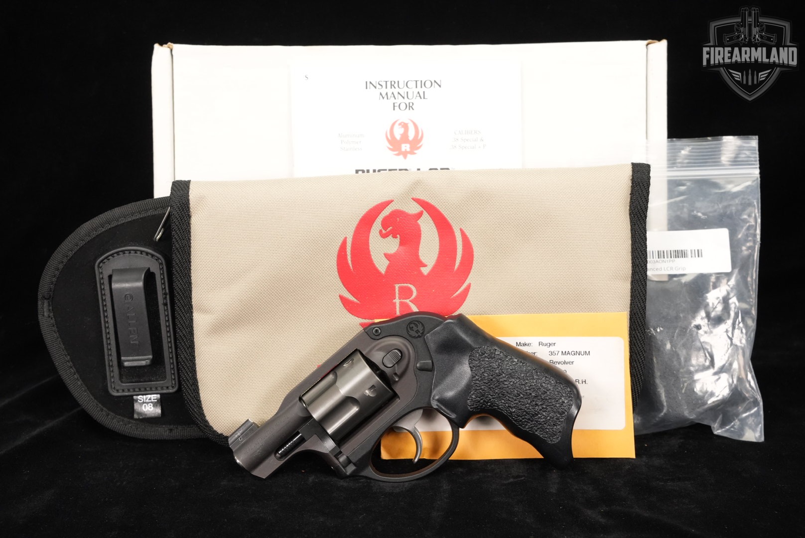 Ruger LCR 357 Magnum 1.87" Two-Tone Stainless +ORIG BOX & HOLSTER-img-2