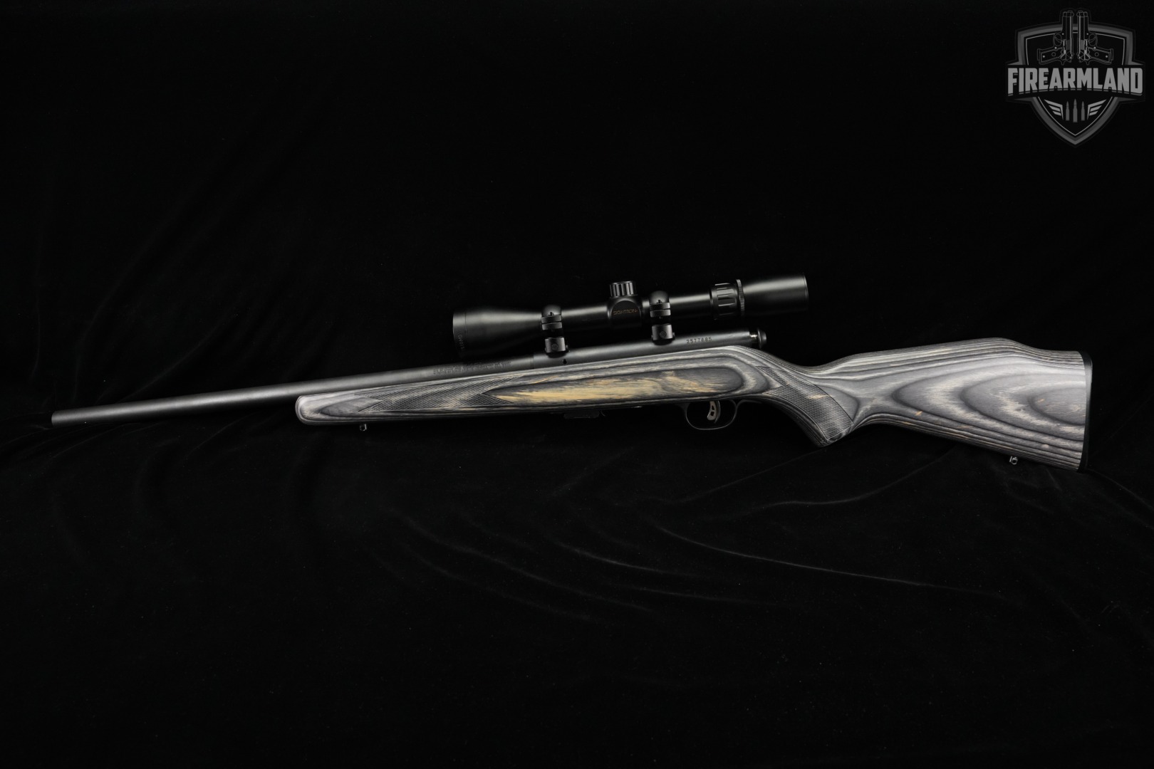 Savage Arms Mark II 22LR 21" Blued & Gray Laminate MK 2 +SIGHTRON SCOPE-img-2