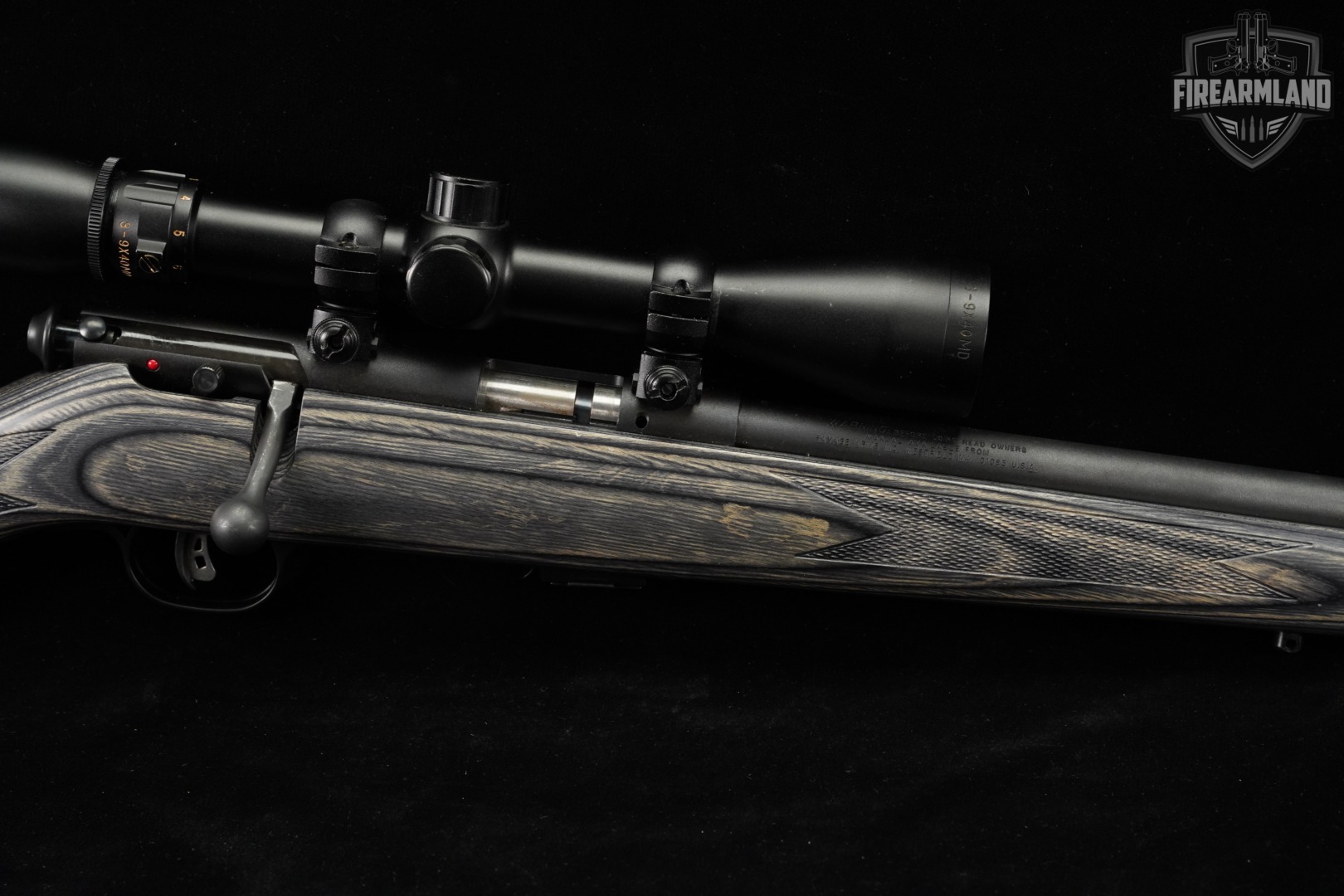 Savage Arms Mark II 22LR 21" Blued & Gray Laminate MK 2 +SIGHTRON SCOPE-img-5