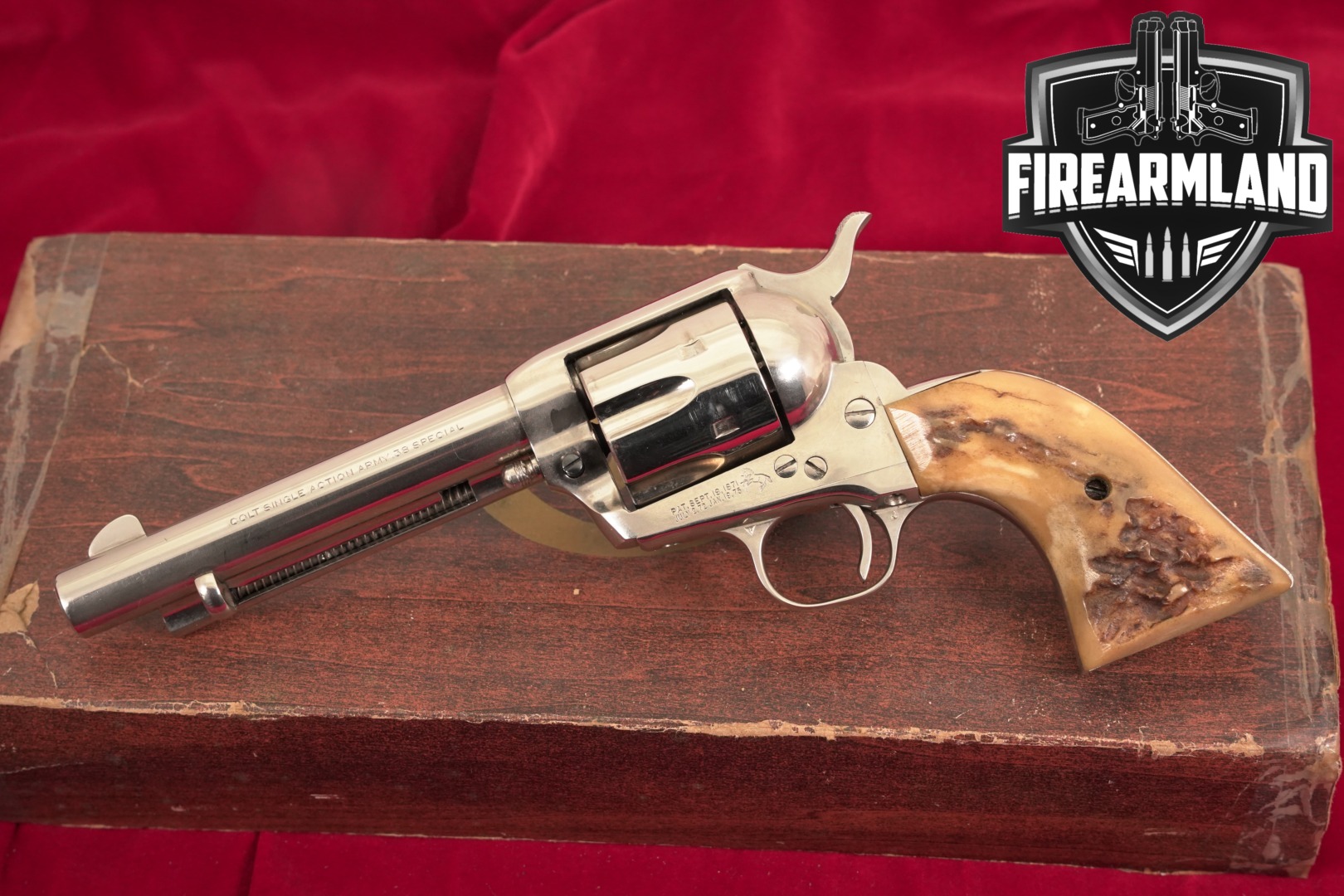 1957 Colt Single Action Army Second Generation .38 Spl. Nickel in Good Condition Thumbnail