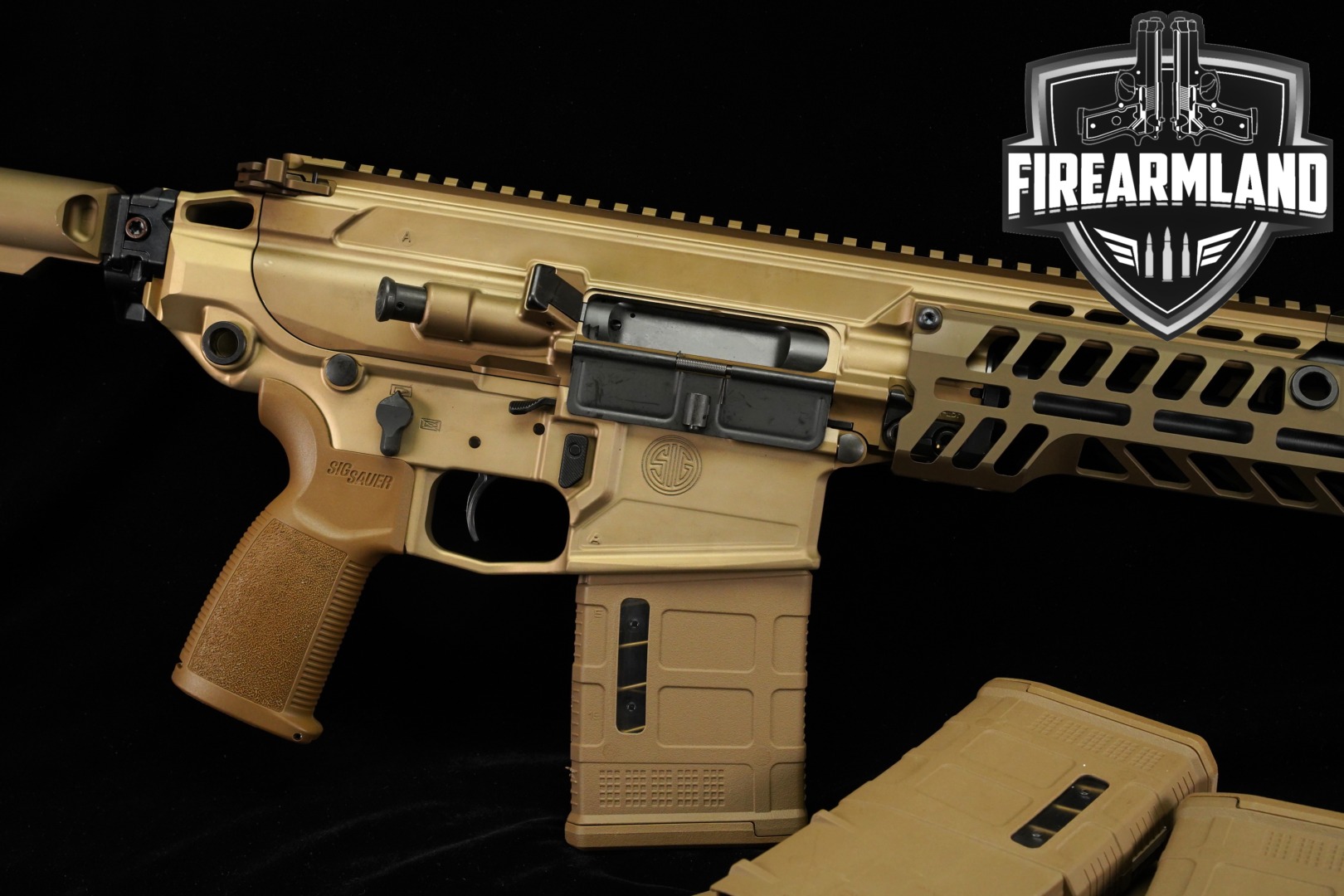 Sig Sauer MCX-SPEAR 7.62 NATO 16" Coyote Tan +5 MAGS & ORIG CASE-img-0