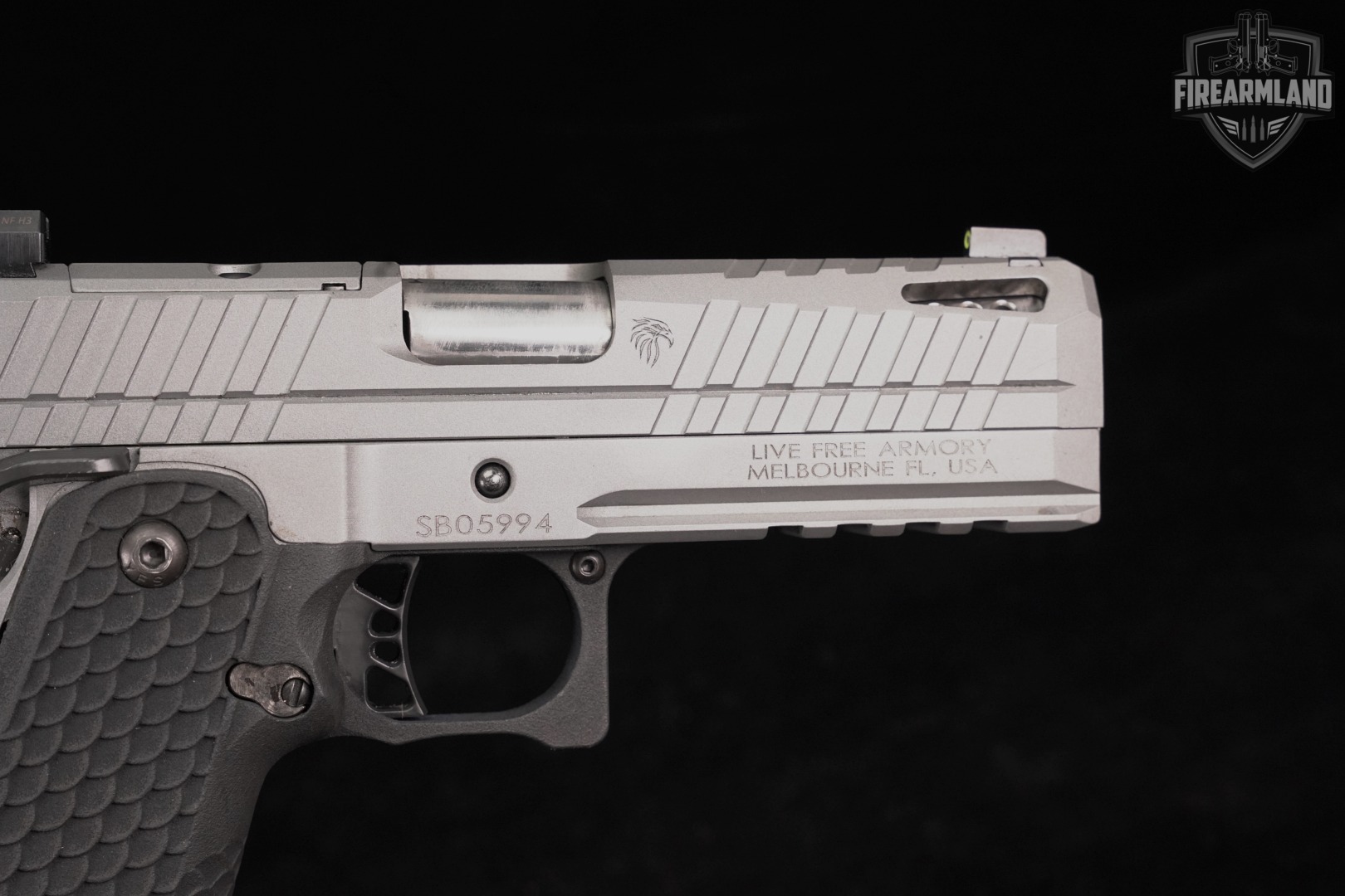 Live Free Armory Apollo 11 Compact 9mm OR Stainless 1911 2011 +ORIG CASE-img-13