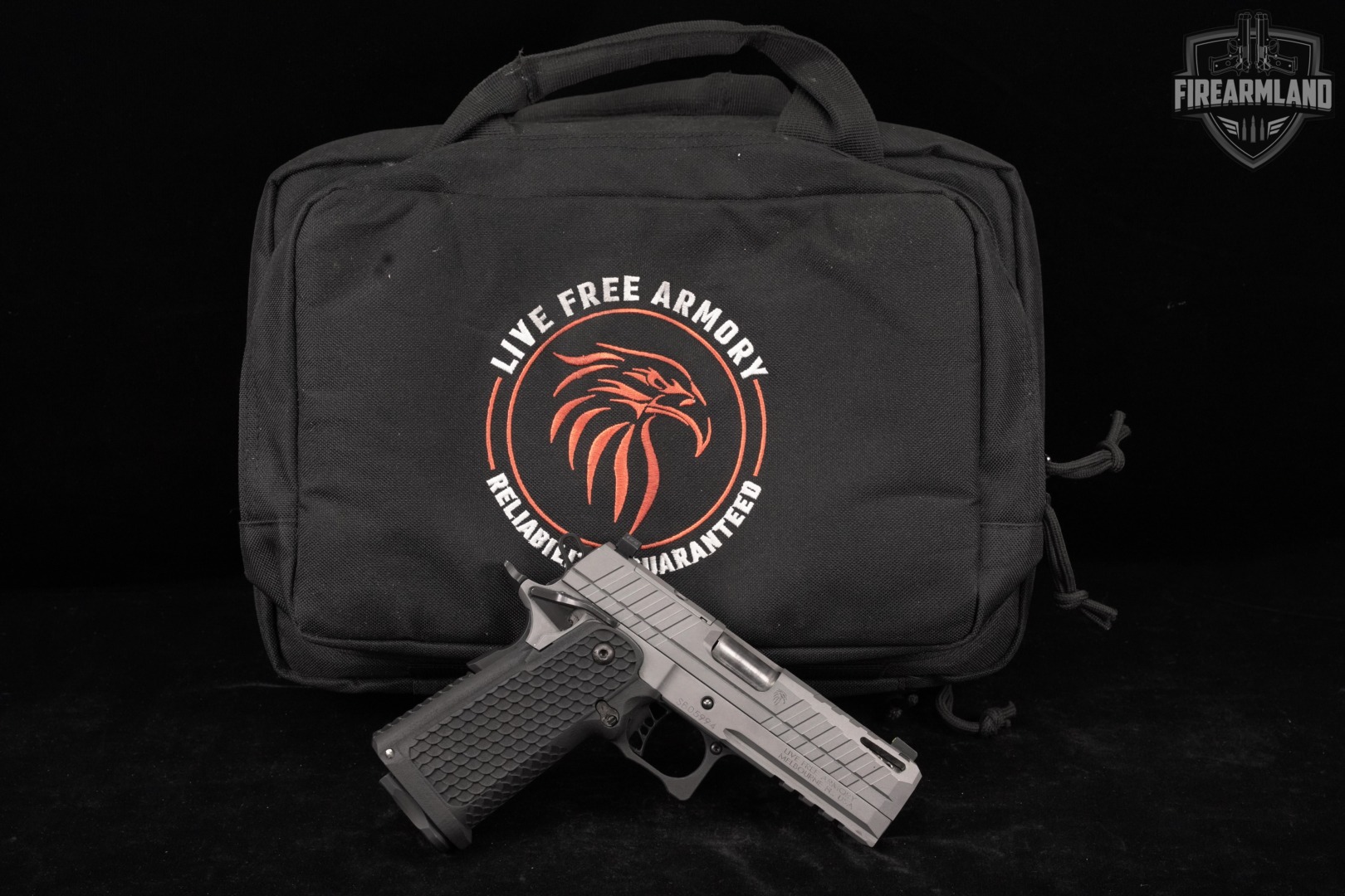 Live Free Armory Apollo 11 Compact 9mm OR Stainless 1911 2011 +ORIG CASE-img-2