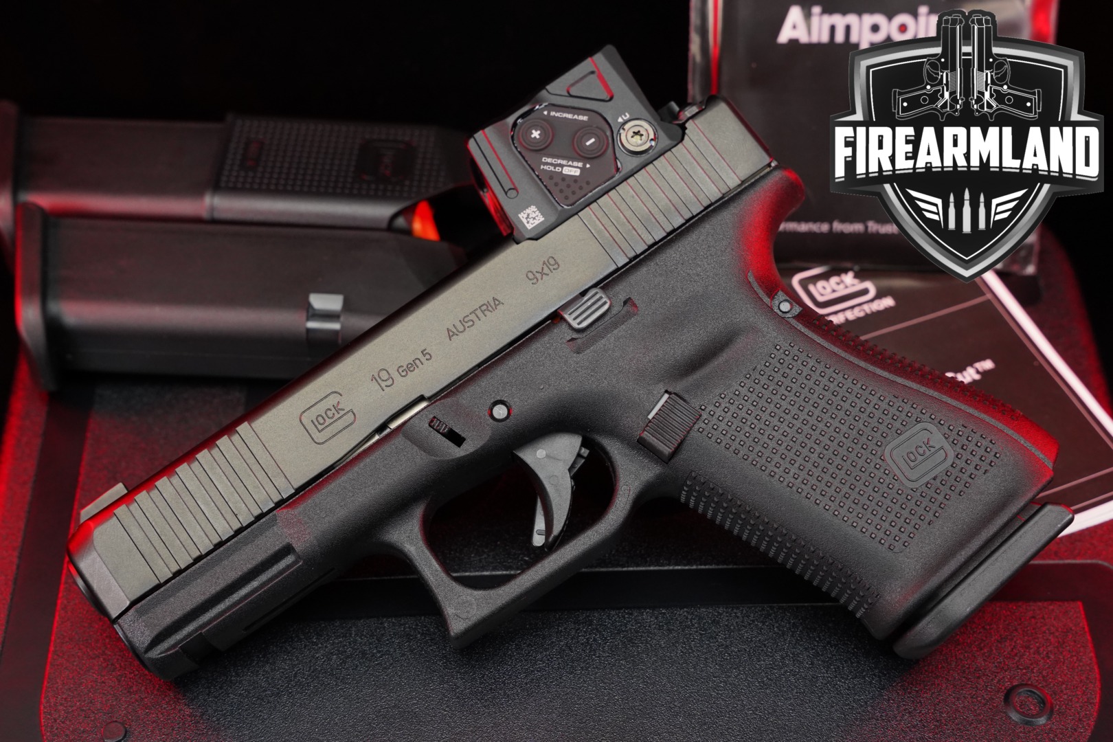 Glock G19 Gen5 FS 9mm Luger Black in Like-New Condition Thumbnail