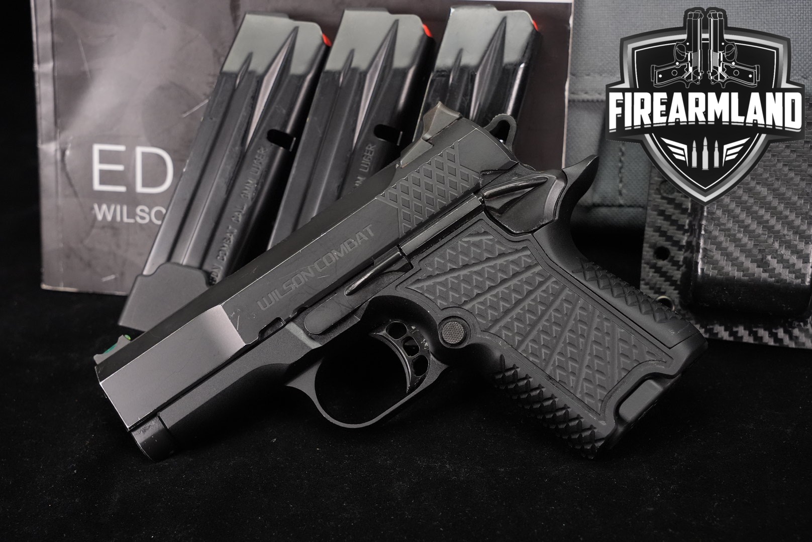Wilson Combat WC EDC X9S 9mm 3.25" EDCX9 EDCX9S +4 MAGS, ORIG CASE, HOLSTER-img-0