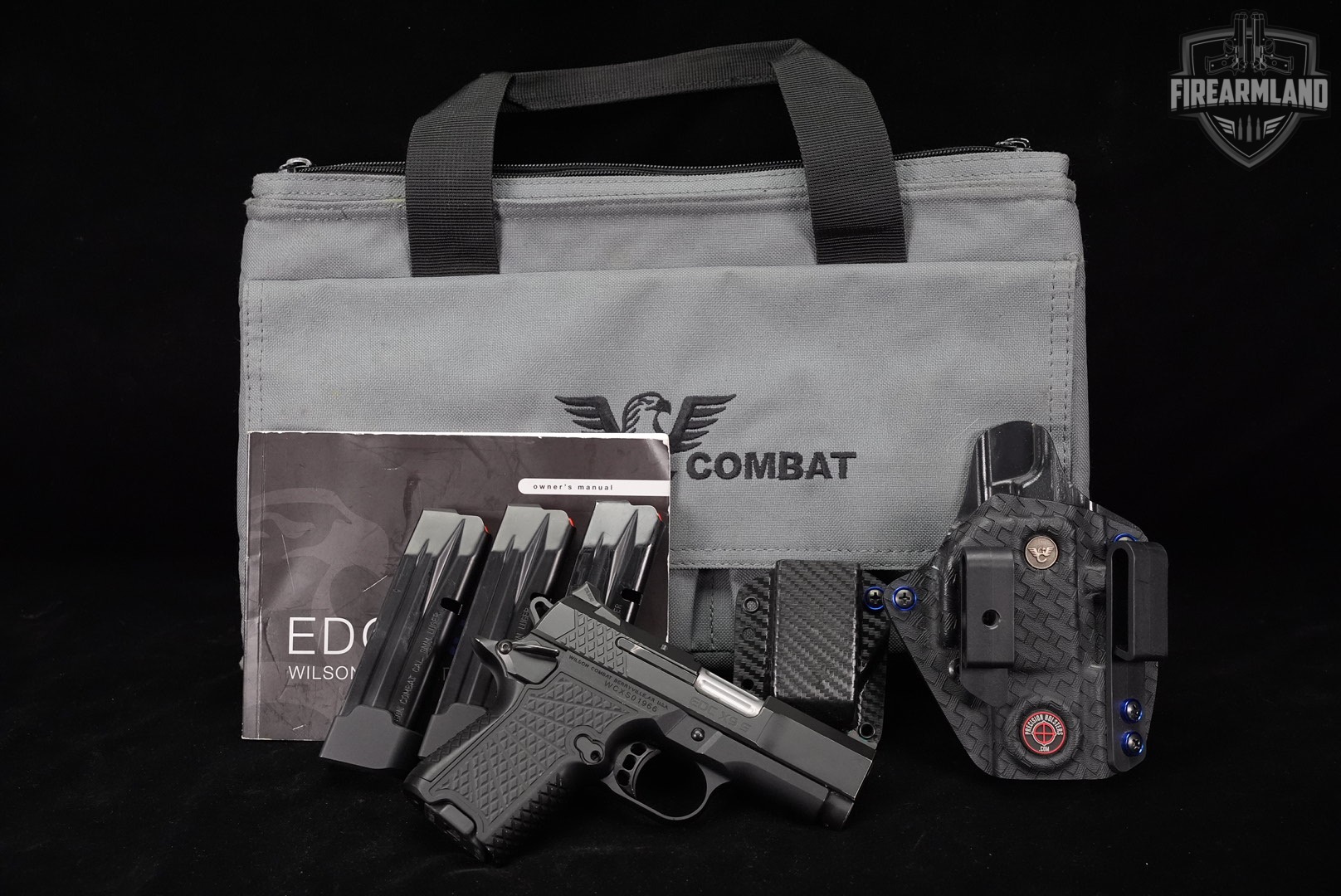 Wilson Combat WC EDC X9S 9mm 3.25" EDCX9 EDCX9S +4 MAGS, ORIG CASE, HOLSTER-img-2
