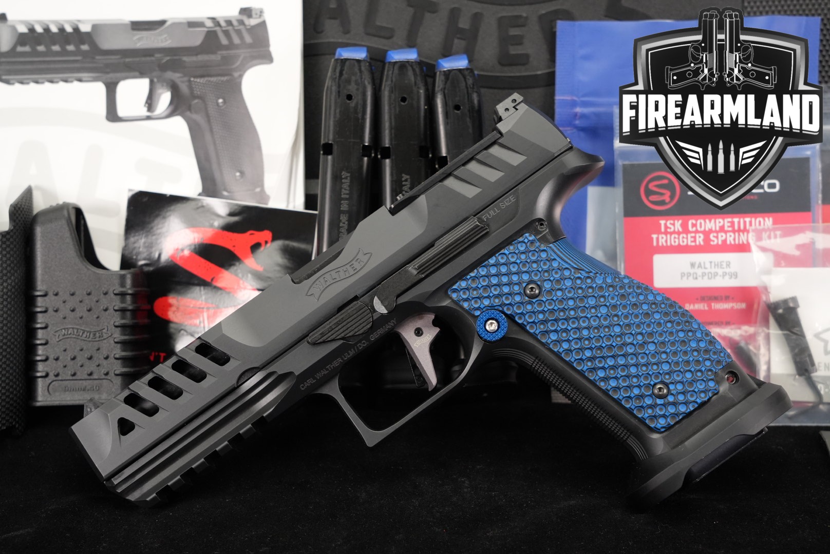 Walther PDP Match Steel Frame Fullsize 9mm Luger Blued in Very Good Condition Thumbnail