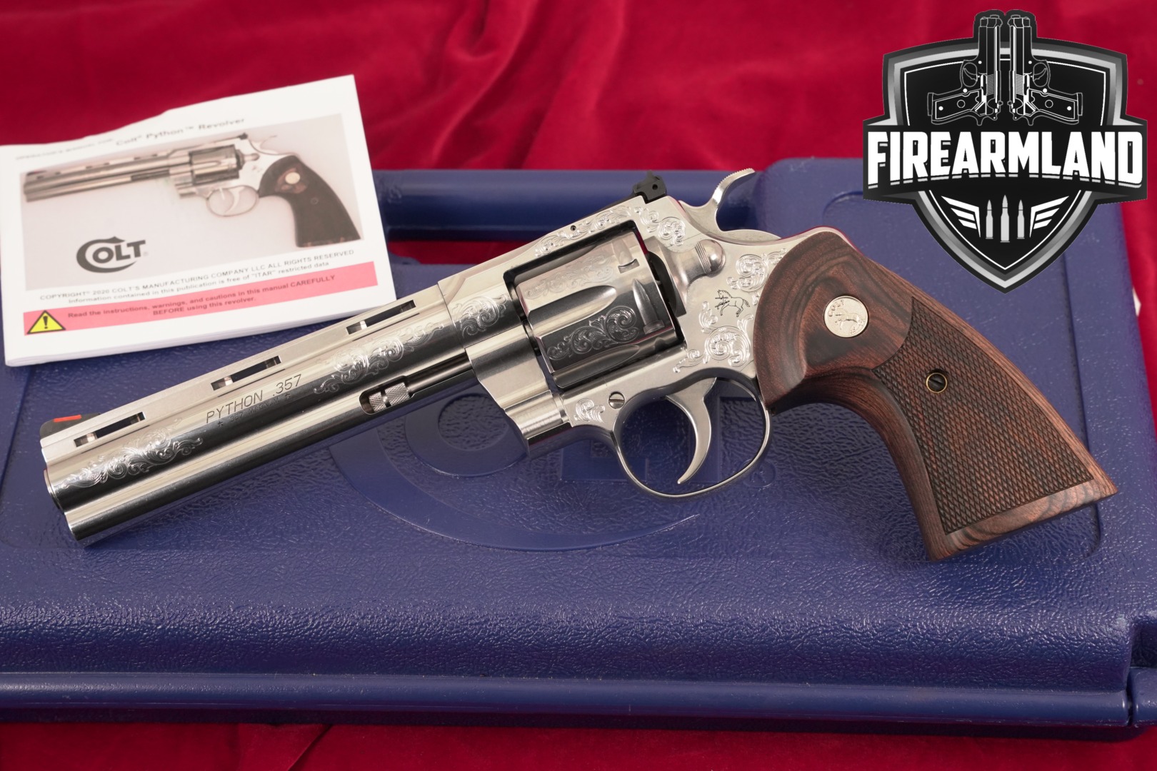 2024-2025 Colt Python Ducks Unlimited 2025 Handgun of the Year .357 Mag. Polished Stainless in Very Good Condition Thumbnail