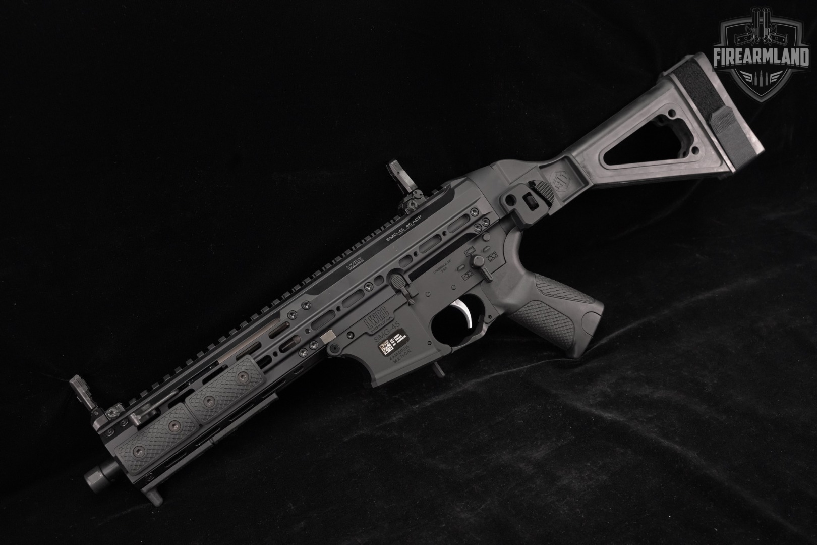 LWRC SMG-45 Pistol 45ACP SMG45 SB TAC FOLDER BRACE-img-2
