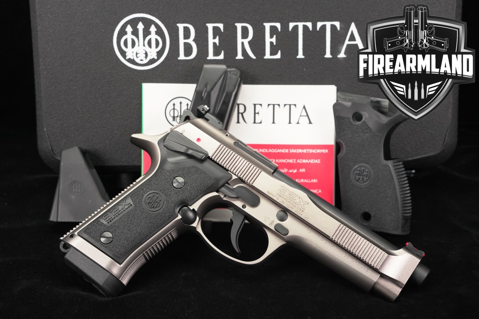 Beretta 92X Performance Defensive 9mm Luger Nistan Silver-Grey in Excellent Condition Thumbnail