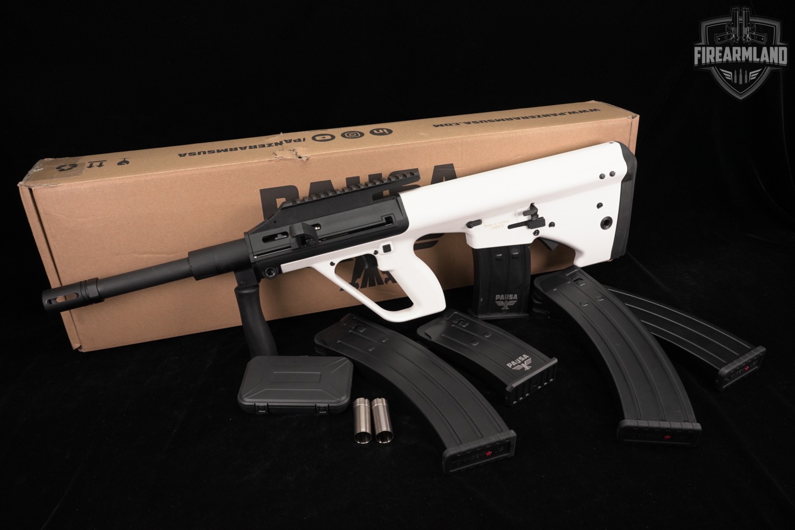 Panzer Arms BPA12 12-Gauge 18.5" White BPA BULLPUP +5 MAGS & ORIG BOX-img-2