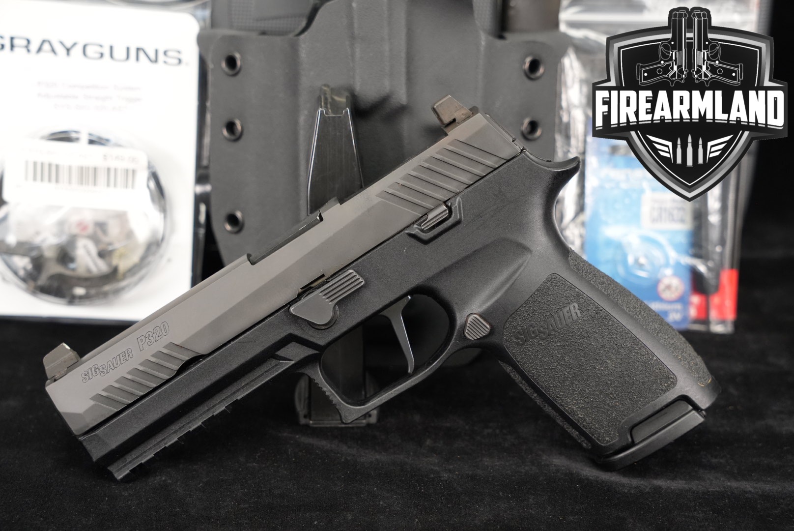 Sig Sauer P320 Full-Size 9mm OR 4.7" P-320 +2 MAGS, ORIG CASE & HOLSTER-img-0