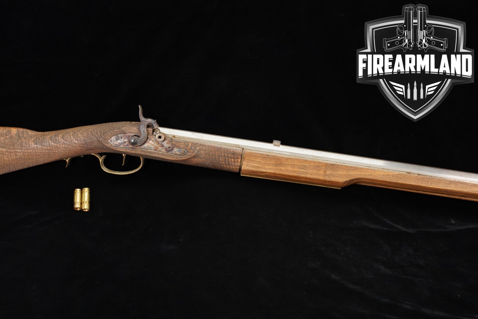 CVA Kentucky Rifle Percussion .45 Caliber In-the-White & Curly Maple in Fair Condition Thumbnail