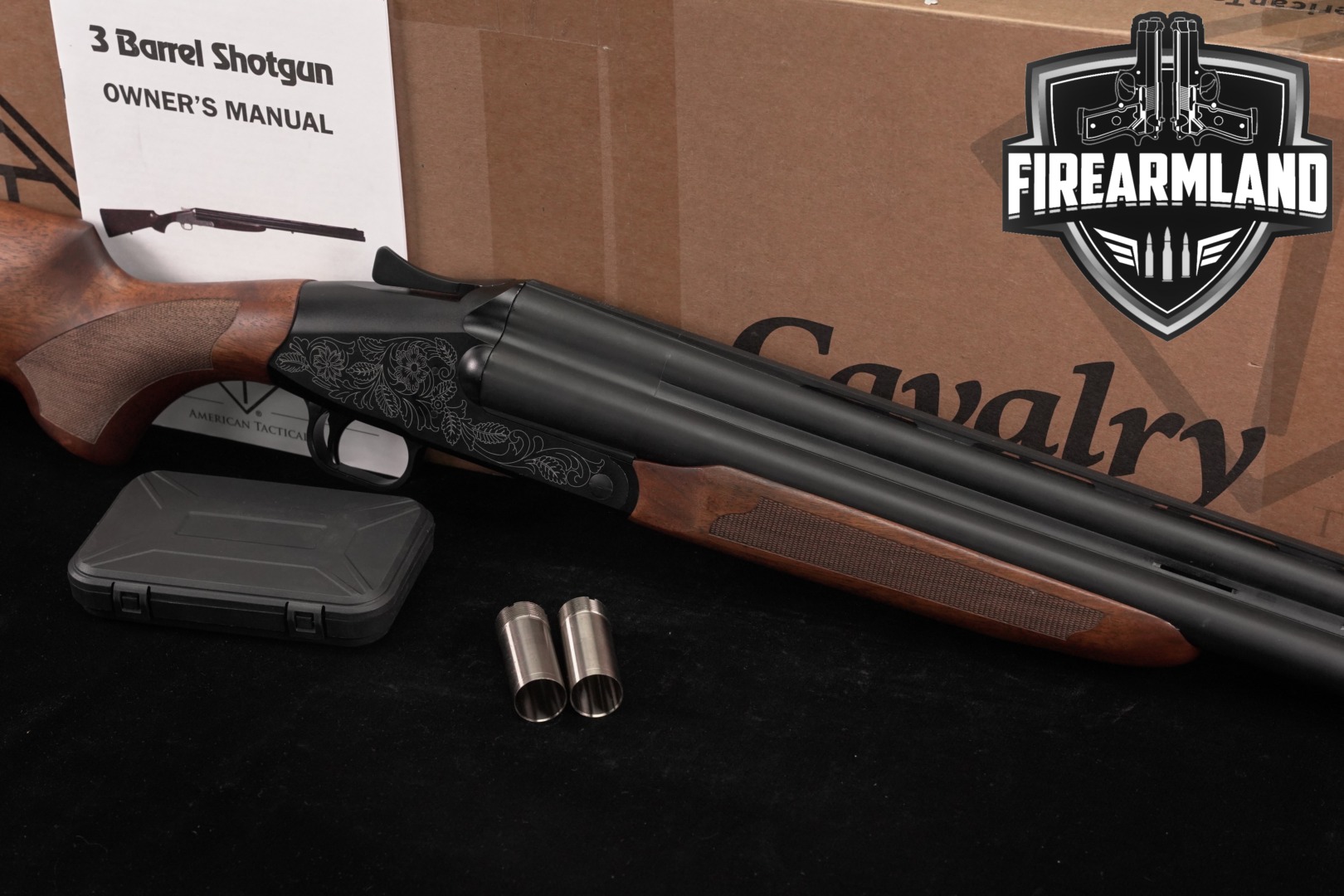 American Tactical (ATI) Cavalry 3B 12 Gauge Black & Walnut in Excellent Condition Thumbnail