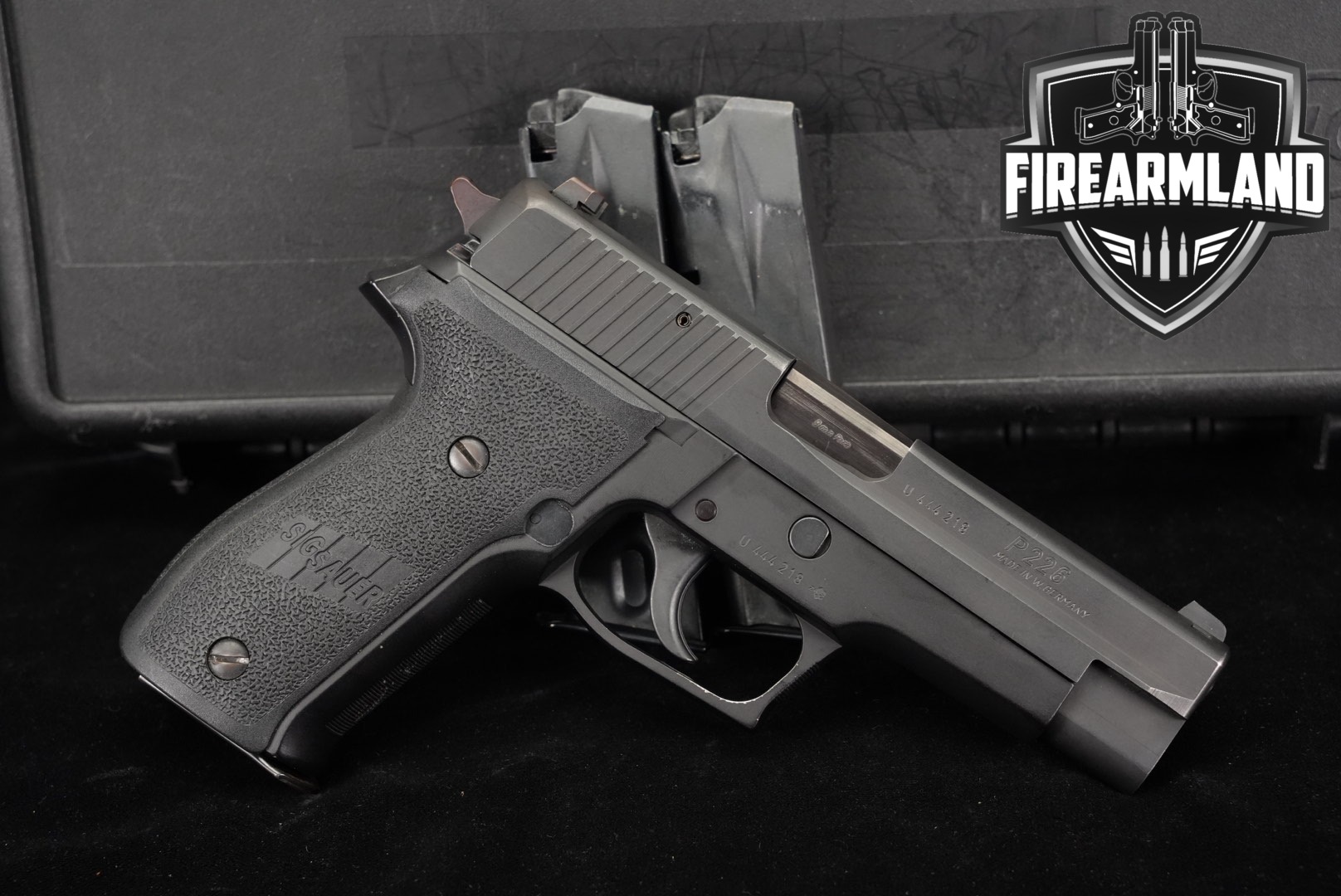 Sig Sauer P226 Made in W. Germany 9mm Luger Black in Very Good Condition Thumbnail