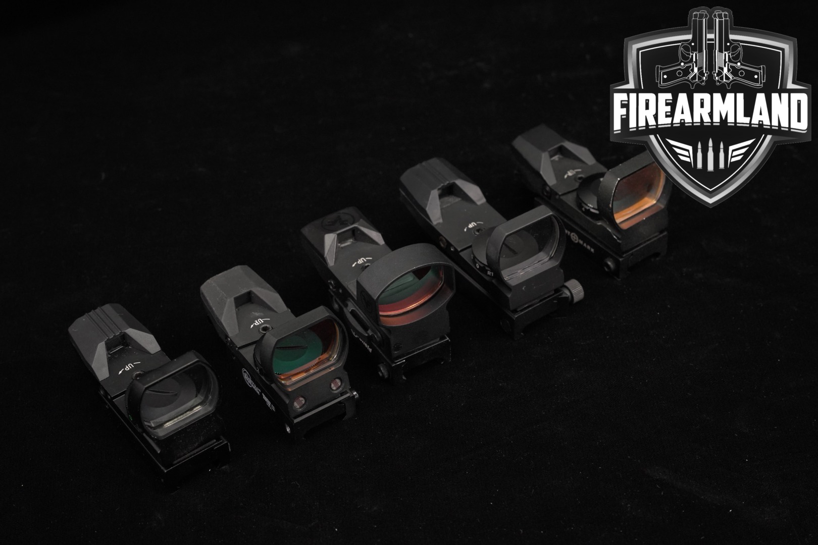 Multiple Manufacturers Five Red Dot Sight Lot in Good Condition Thumbnail